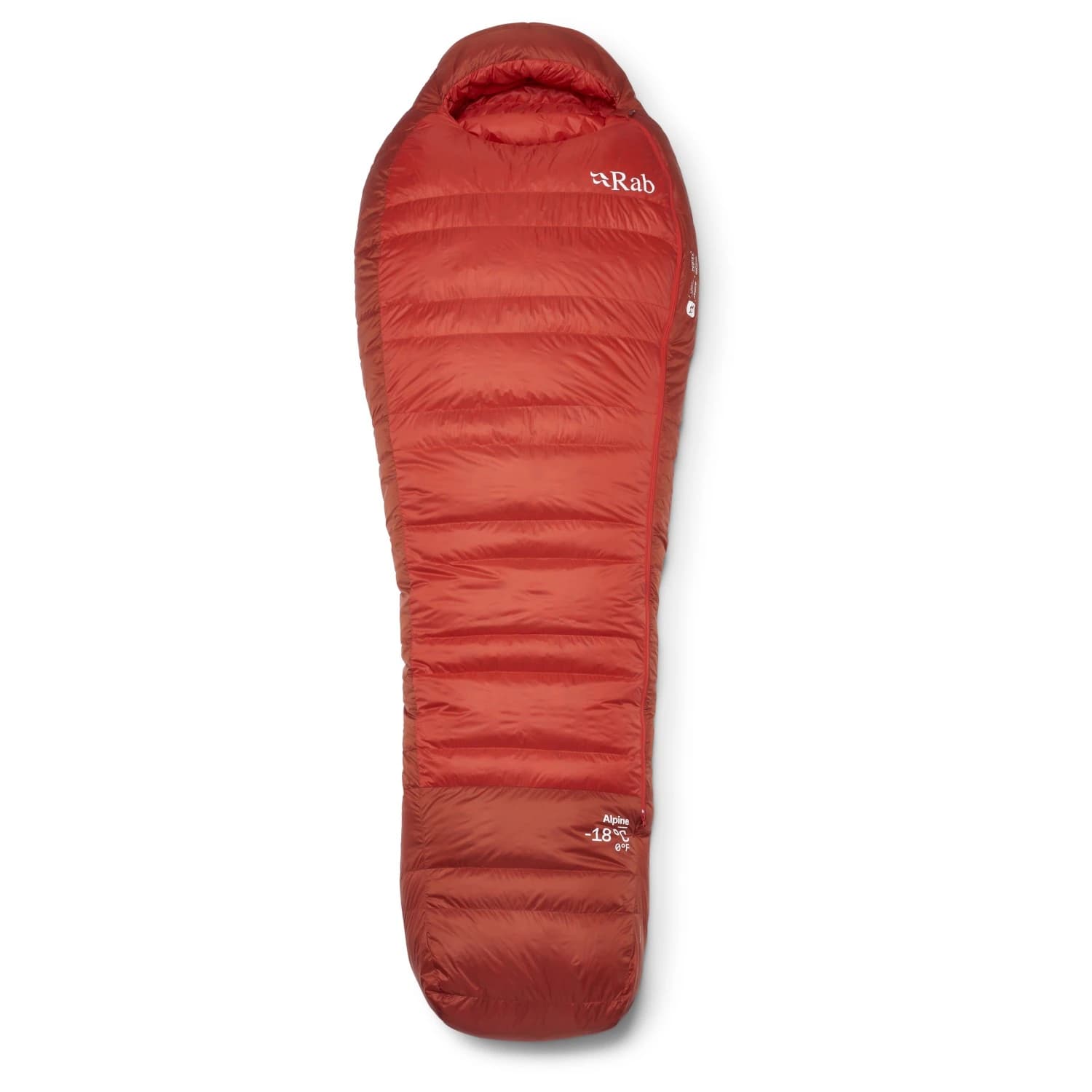 Пухен спален чувал Rab Alpine -18C / 0F Down sleeping bag - Dark Horizon / Tuscan Red