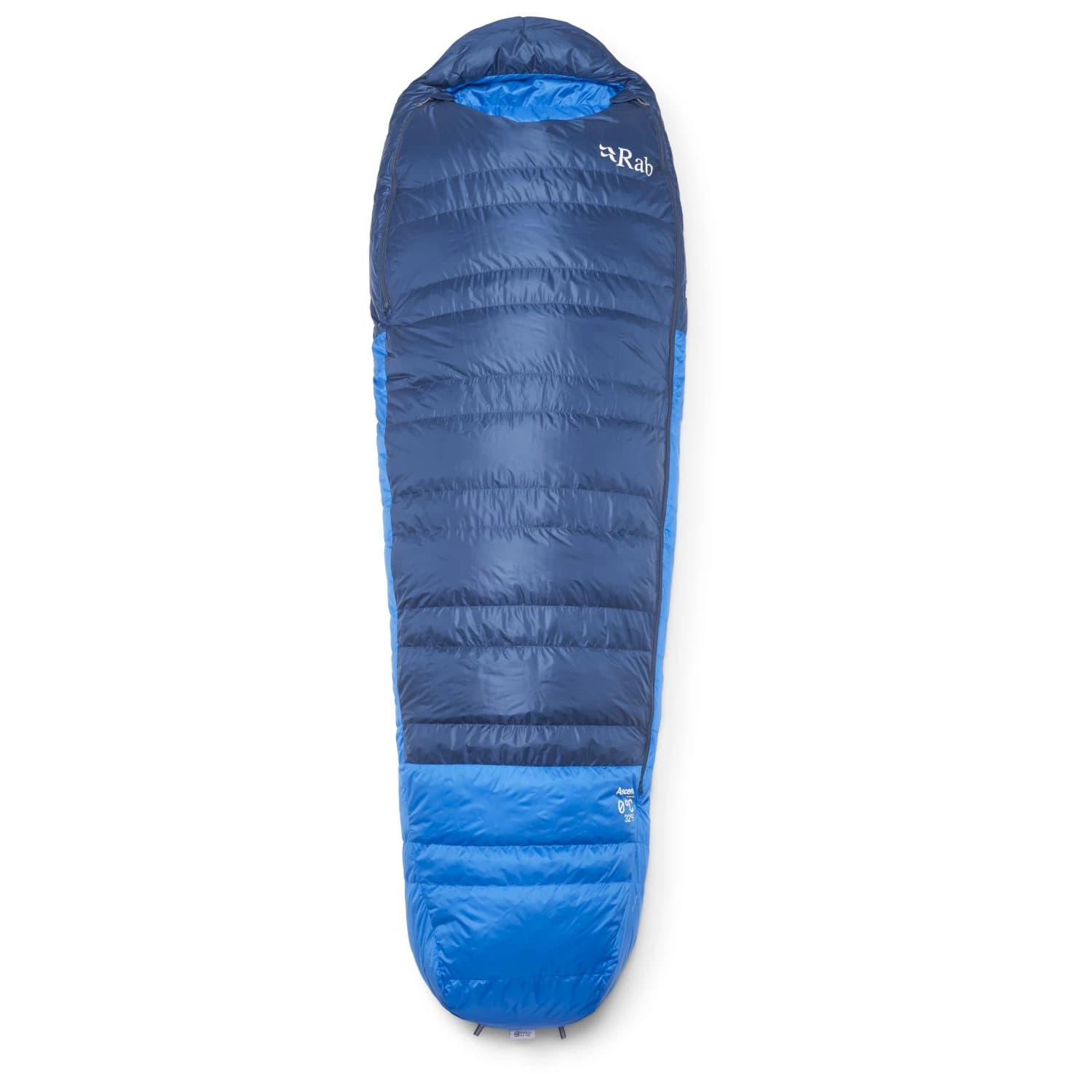 Пухен спален чувал Rab Ascent 0C / 32F Down sleeping bag - Tempest Blue / Maya Blue