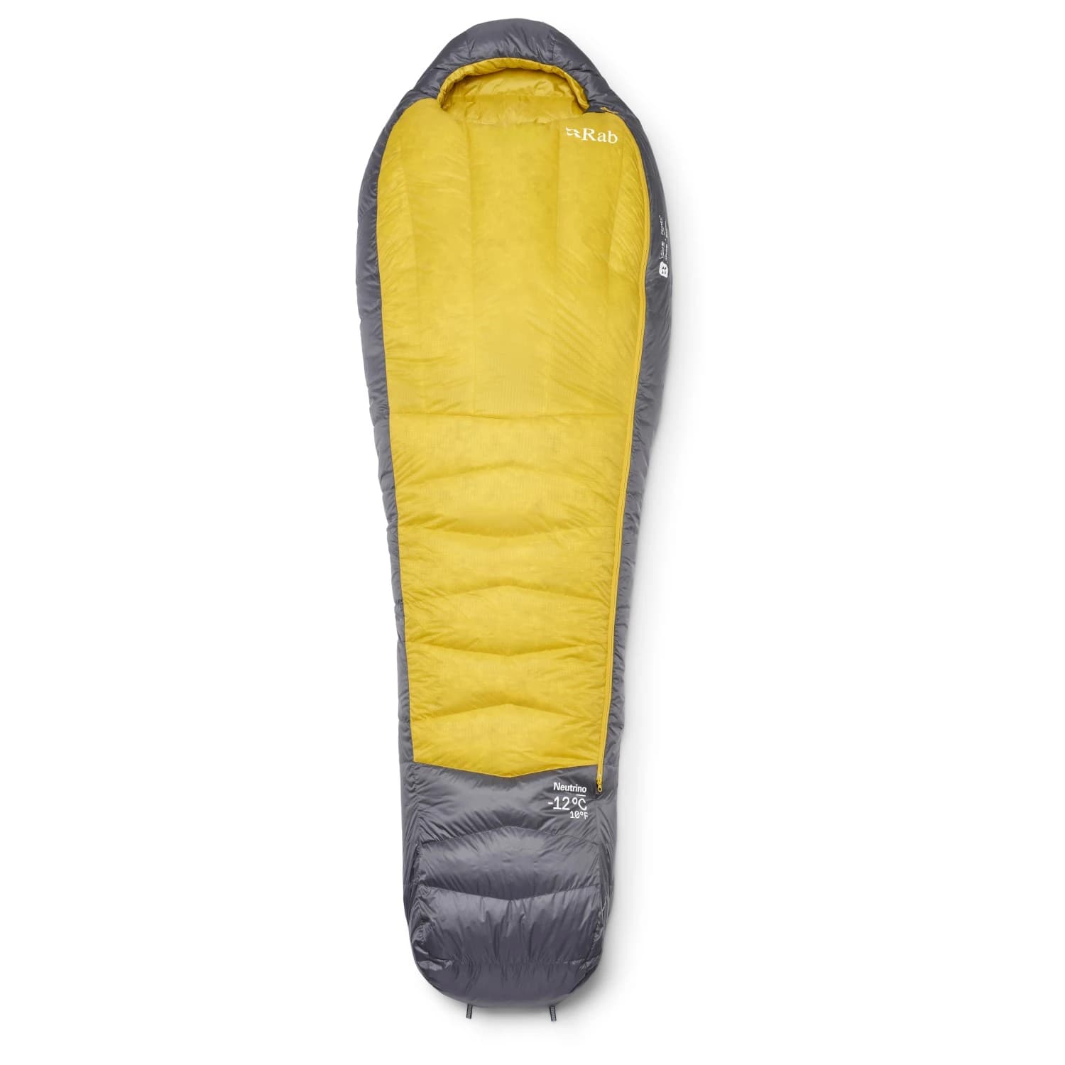 Пухен спален чувал Rab Neutrino -12C / 10F Down sleeping bag - Graphene / Dark Pollen