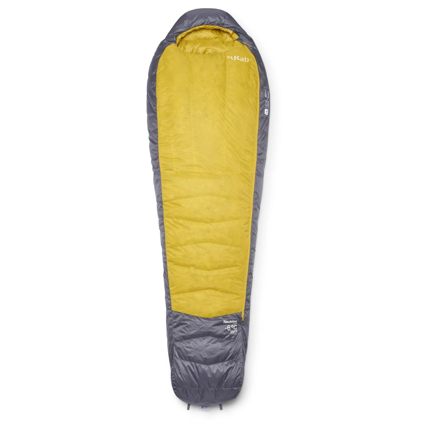 Пухен спален чувал Rab Neutrino -6C / 20F Down sleeping bag - Graphene / Dark Pollen