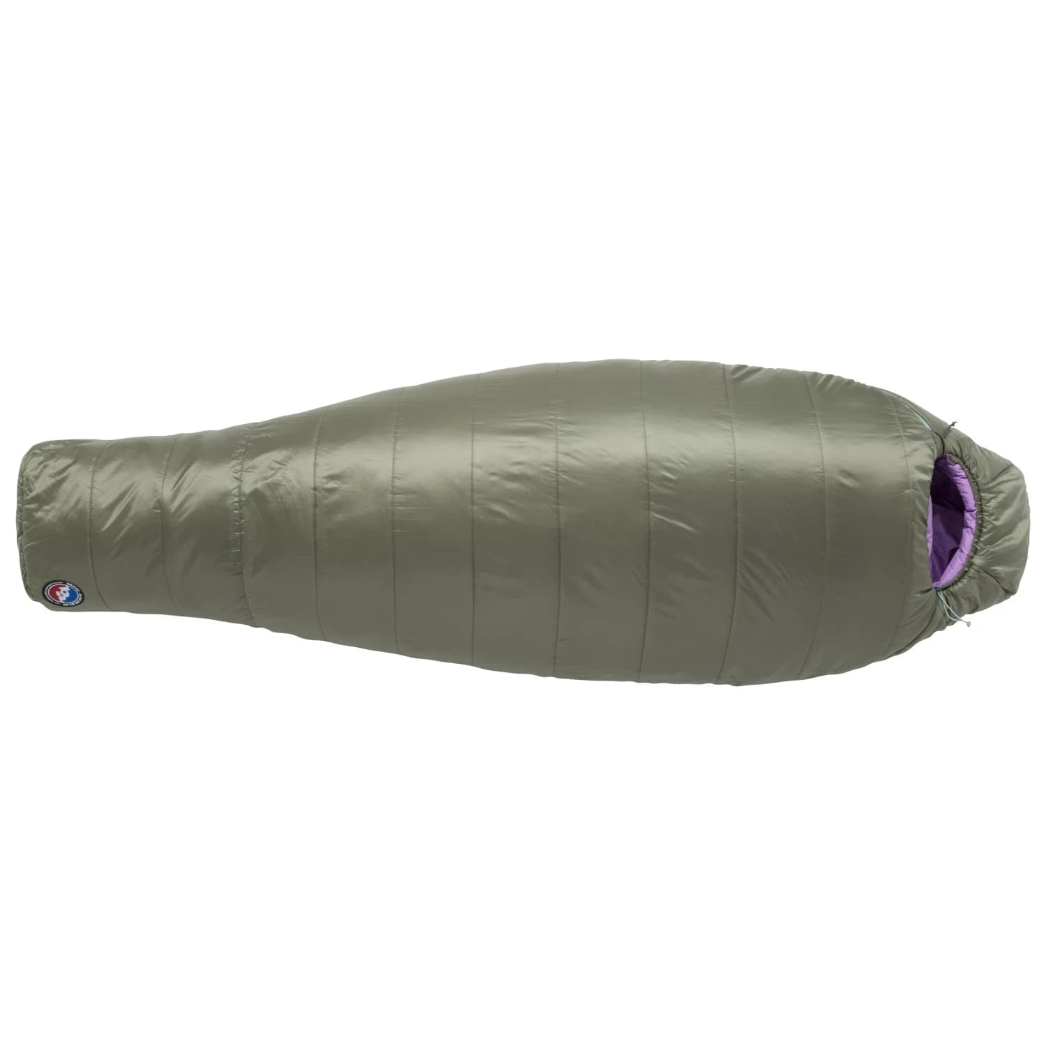 Дамски синтетичен спален чувал Big Agnes Women's Anthracite 20 Synthetic sleeping bag - Lichen Green / African Violet