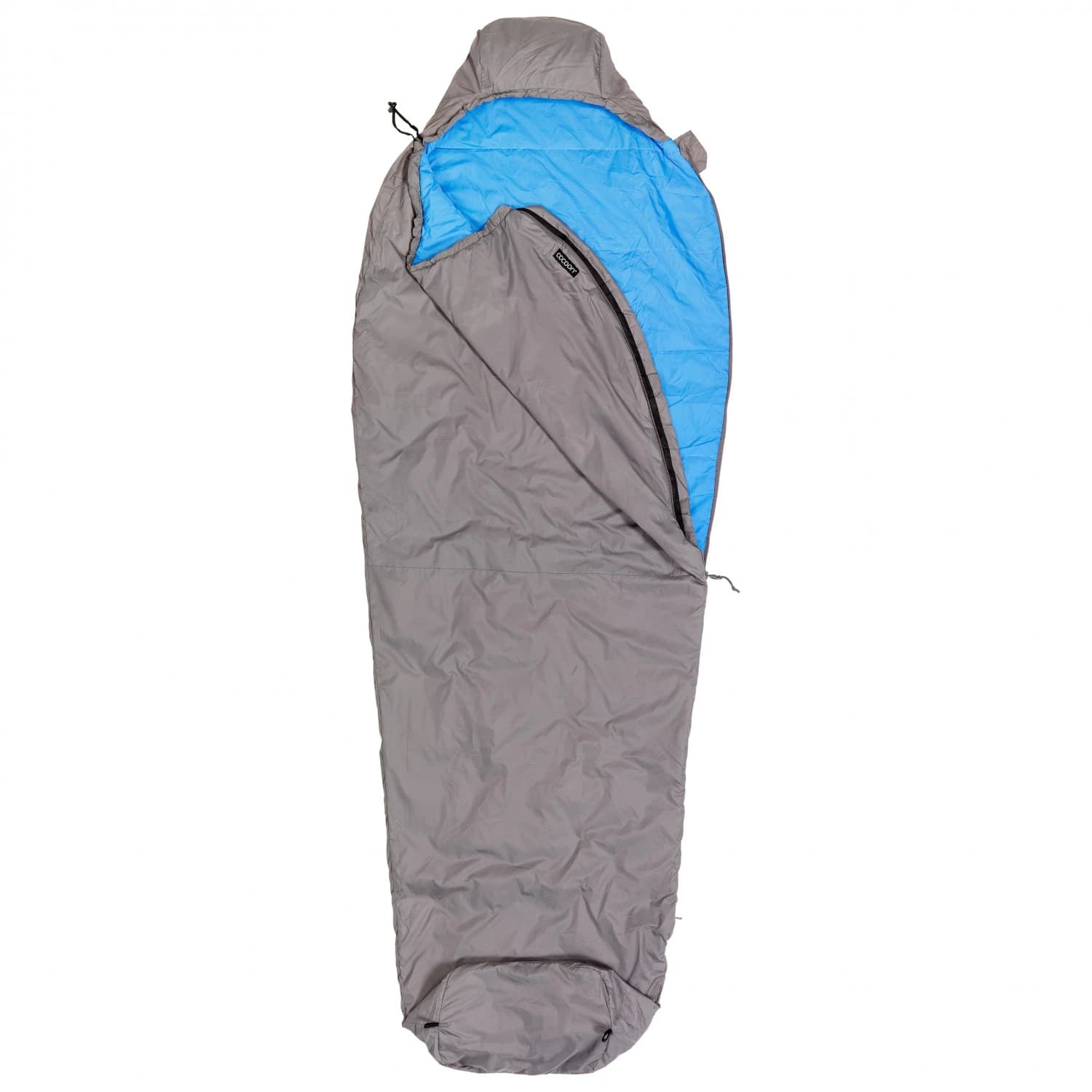 Синтетичен спален чувал Cocoon Mountain Wanderer Synthetic sleeping bag - Volcano Grey / Light Blue