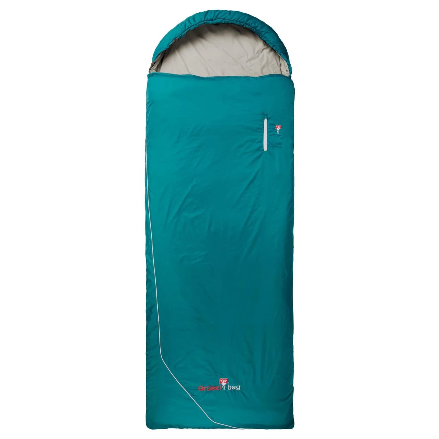 Синтетичен спален чувал Grüezi Bag Wolle Camp Comfort Synthetic sleeping bag - Dark Petrol