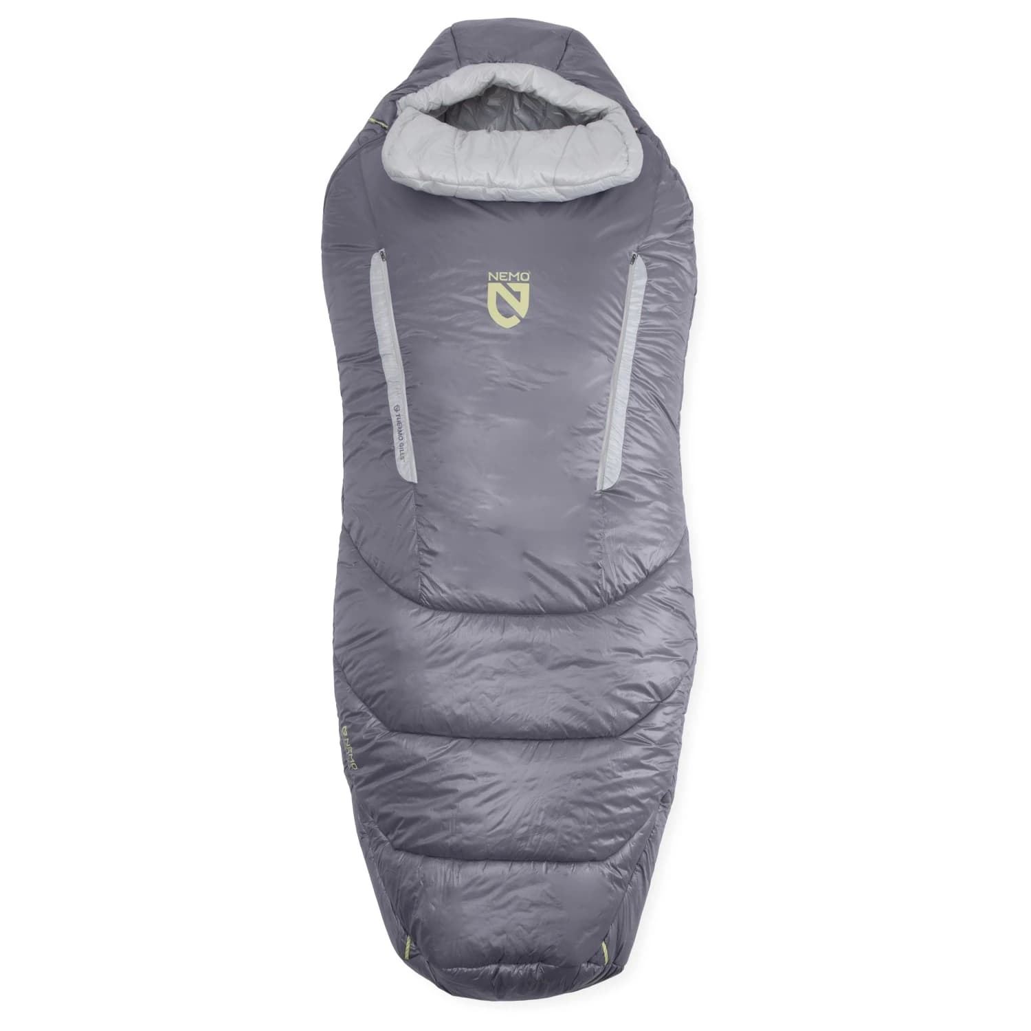 Дамски синтетичен спален чувал Nemo Women's Forte 20 Synthetic sleeping bag - Quicksilver / Aluminum