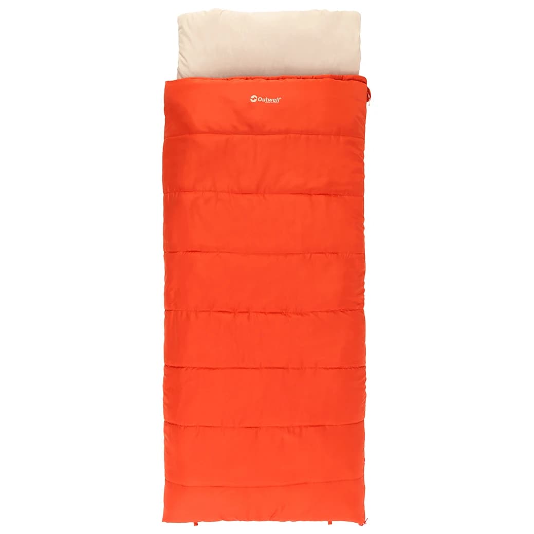 Синтетичен спален чувал Outwell Contour Lux Synthetic sleeping bag - Red