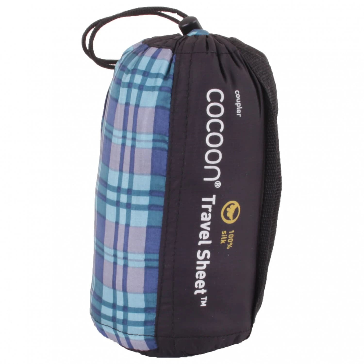 Вътрешен чувал Cocoon Travelsheet Coupler Silk Travel sleeping bag - Checked Silk