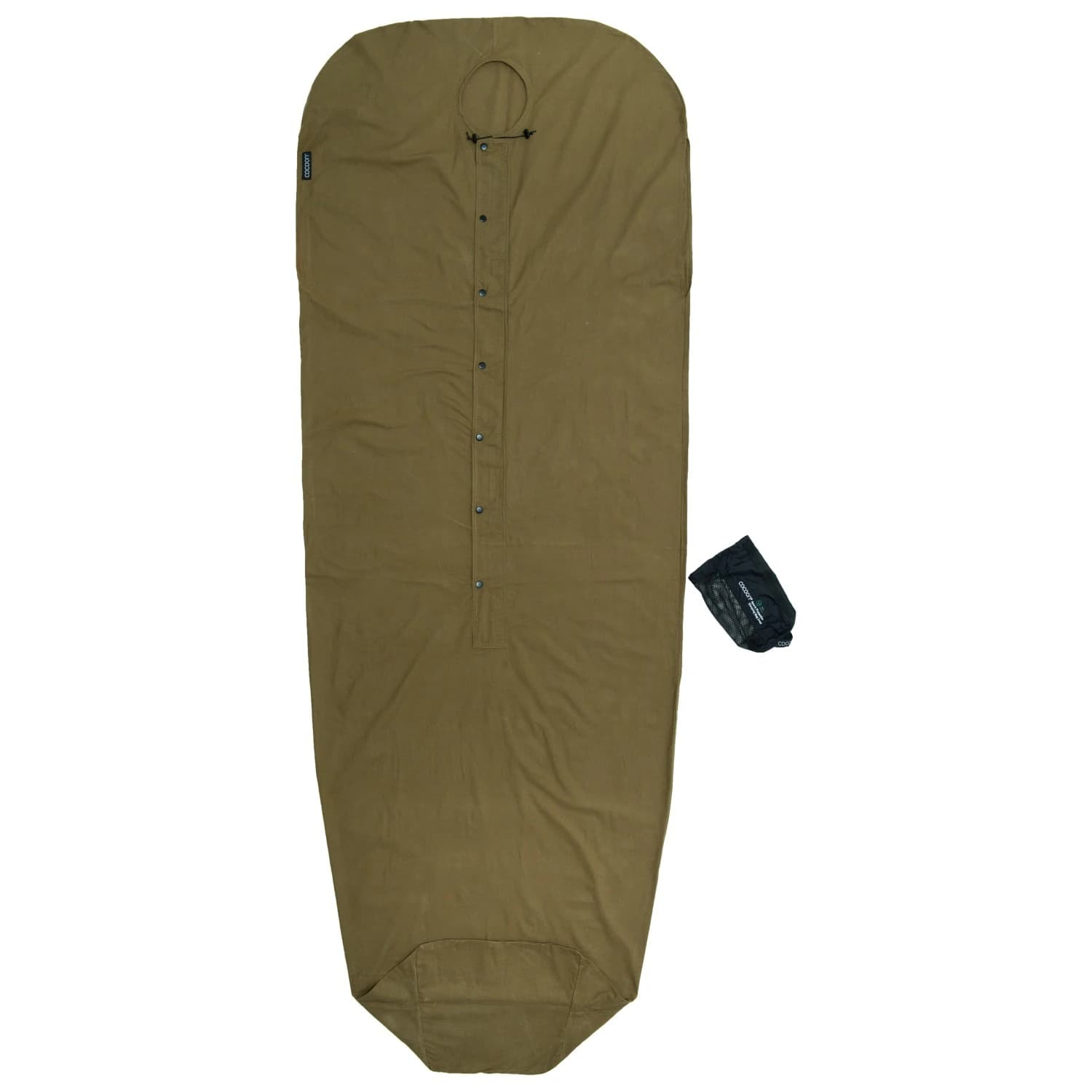 Вътрешен чувал Cocoon Funkenschutz Schlafsackhülle Travel sleeping bag - Fir Green