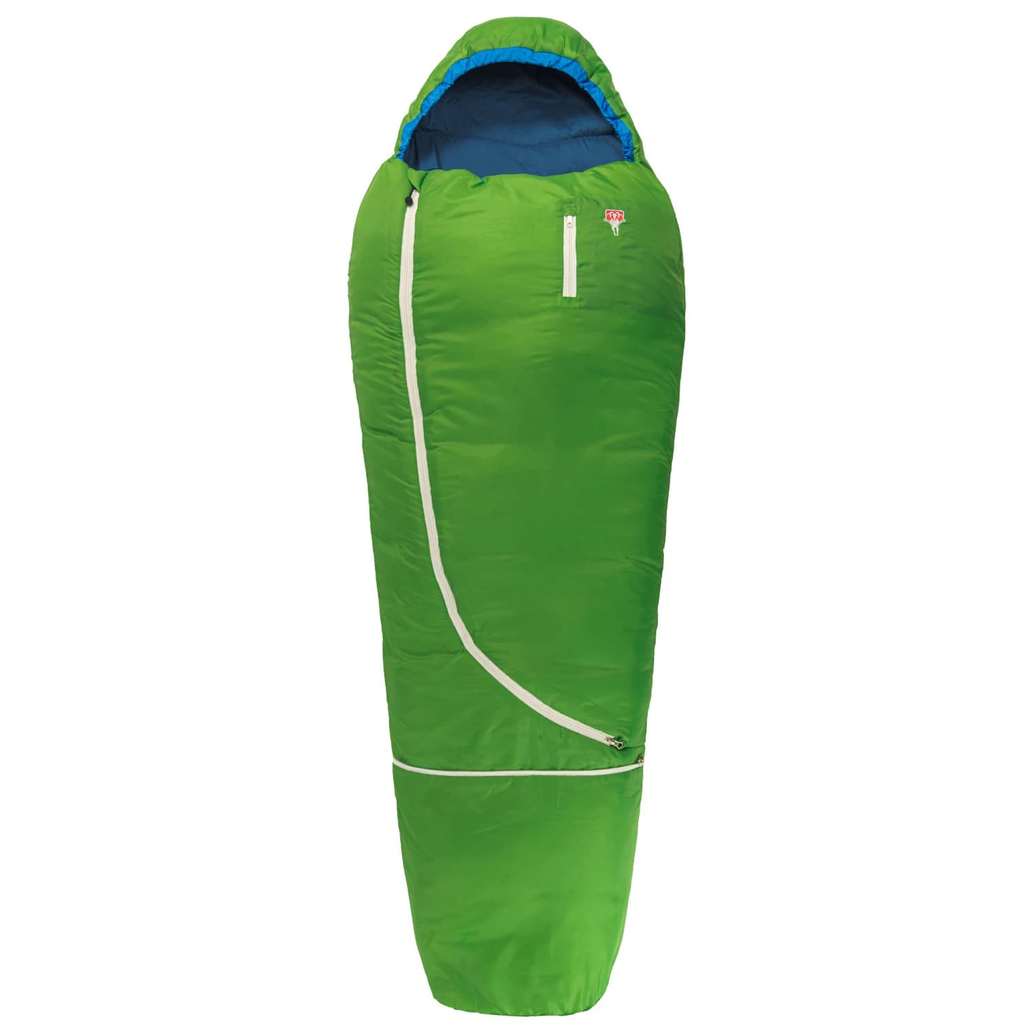 Детски спален чувал Grüezi bag Biopod Wolle Kids World Traveller Kids' sleeping bag - Holly Green