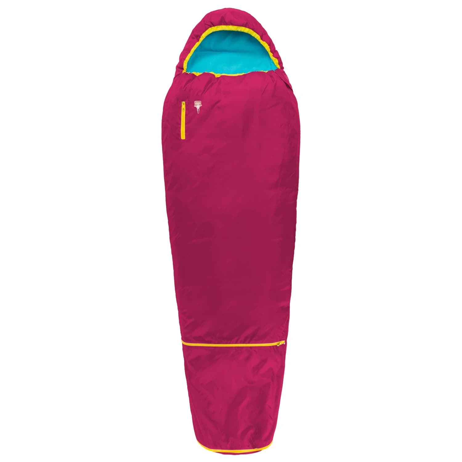Детски спален чувал Grüezi bag Kid's Colorful Grow Kids' sleeping bag - Raspberry Red