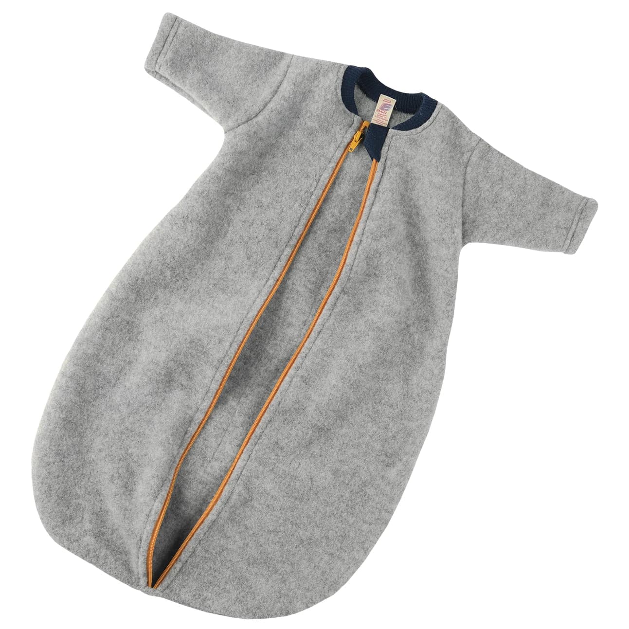 Бебешки спален чувал Engel Baby Sleeping Bag Fleece L/S with Zip Baby sleeping bag - Hellgrau Melange