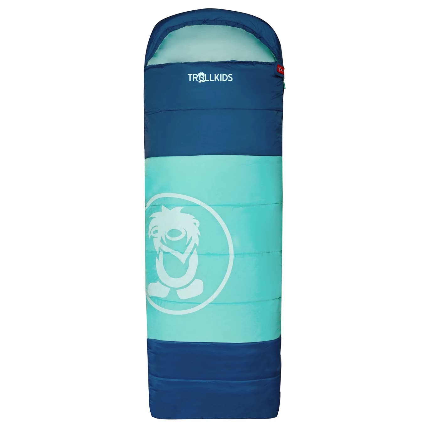 Детски спален чувал Trollkids Kid's Midnight Sun Dreamer Kids' sleeping bag - Midnight Blue / Dark Mint