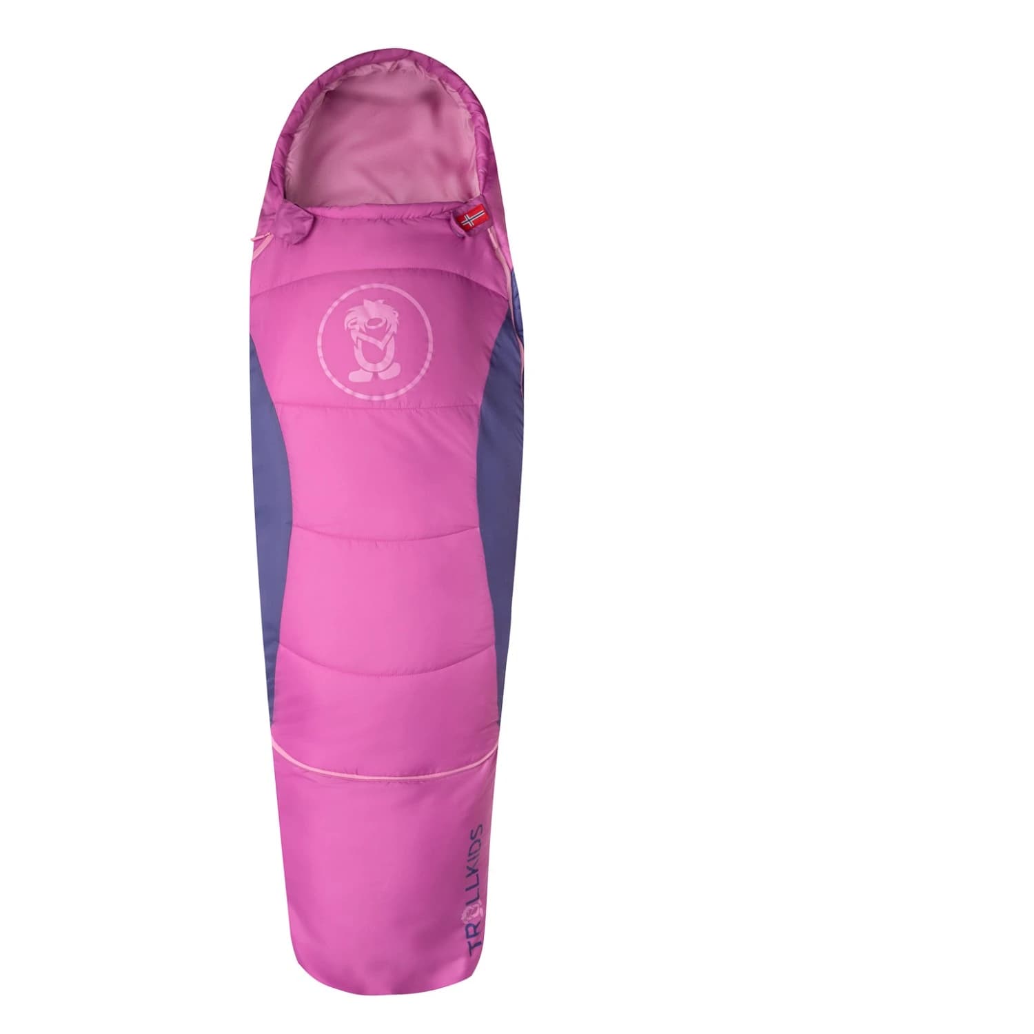 Детски спален чувал Trollkids Kid's Little Fjell Dreamer Kids' sleeping bag - Mallow Pink / Violet Blue / Wild Rose