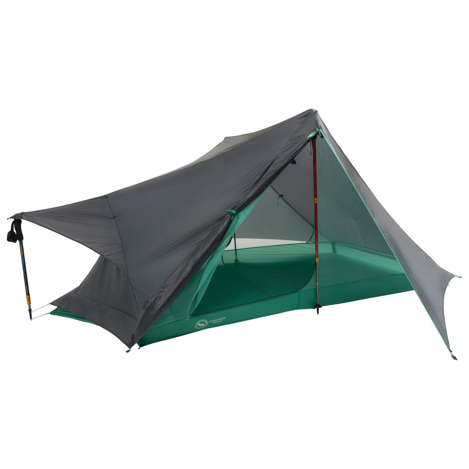 Двуместна палатка Big agnes String Ridge VST 2.5 2-person tent - Asphalt / Mint Leaf
