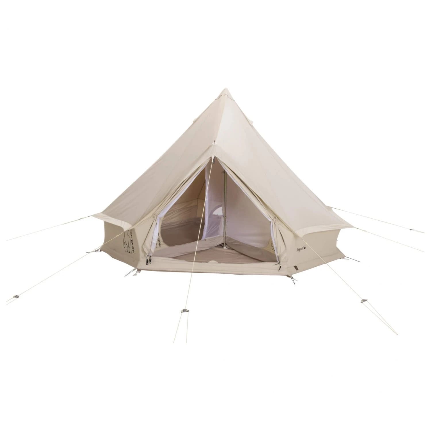 Триместна палатка Nordisk Asgard 7.1 Technical Cotton 3-person tent - Beige