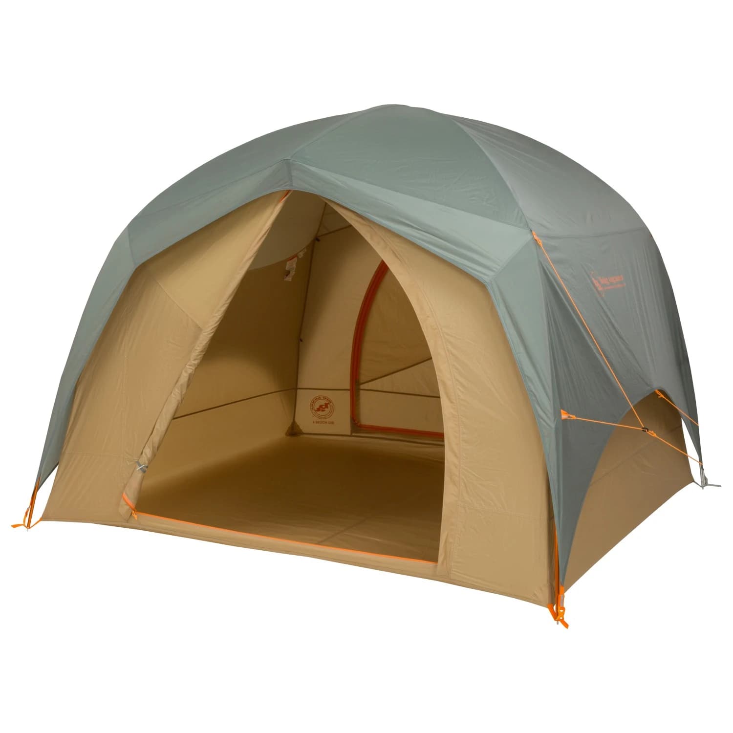 5–6 местна палатка Big agnes Big House 6 Group tent - Chinois Green / Prairie Sand