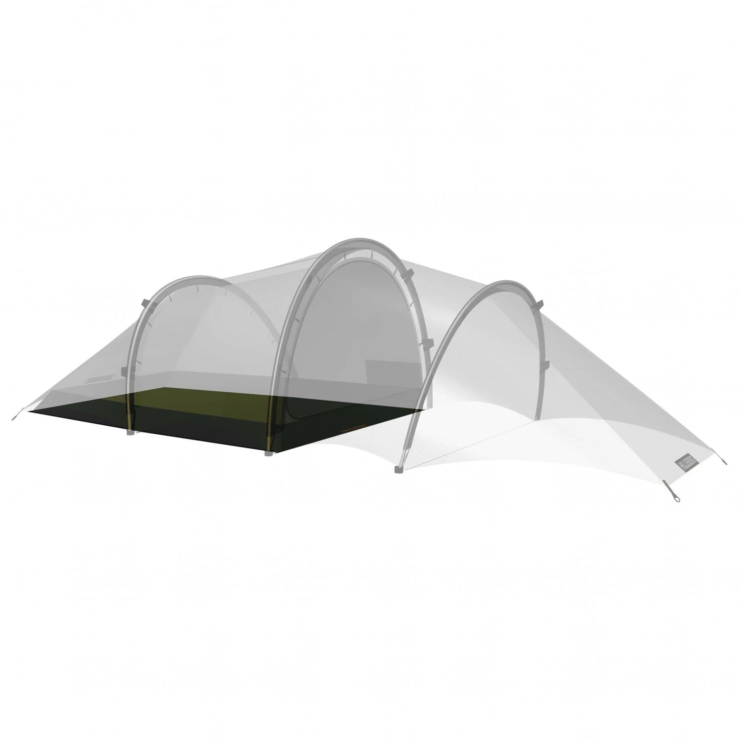 Подложка за палатка Hilleberg Zeltunterlage zu Anjan 3 / Anjan 3 GT Footprint - Black