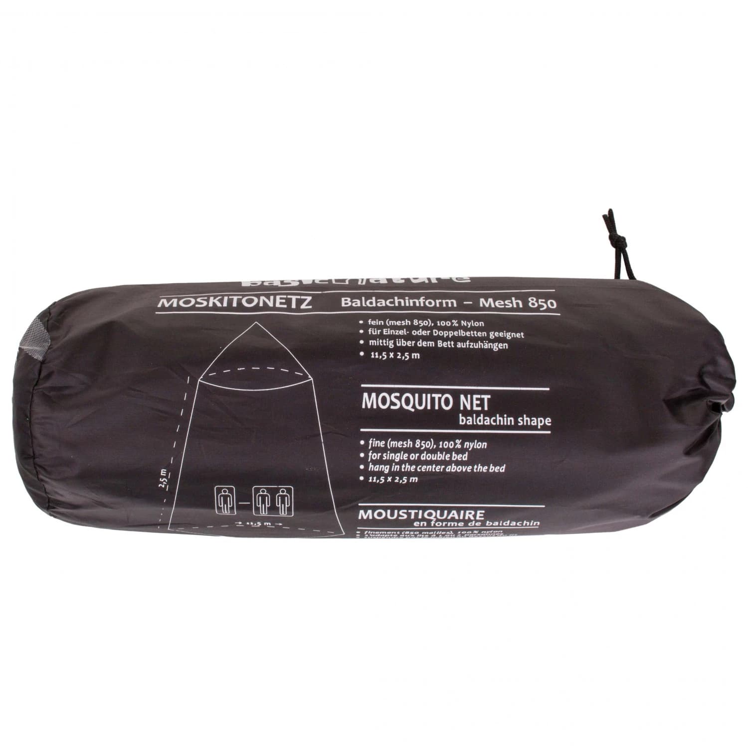 Мрежа против комари Basic nature Moskitonetz Klassik Baldachin Mesh 850 Mosquito net - White