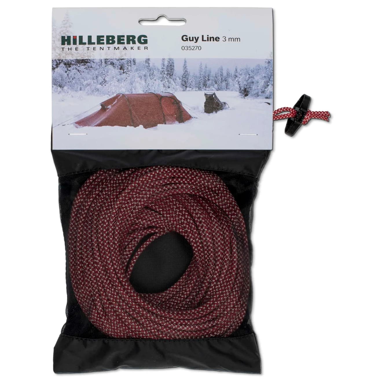 Обтяжки за палатка Hilleberg Guy Line Guyline - Red / White