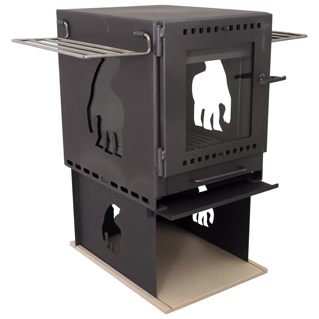 Аксесоар за печка за палатка Nordisk Torden Wood Burner Set - Charcoal Grey