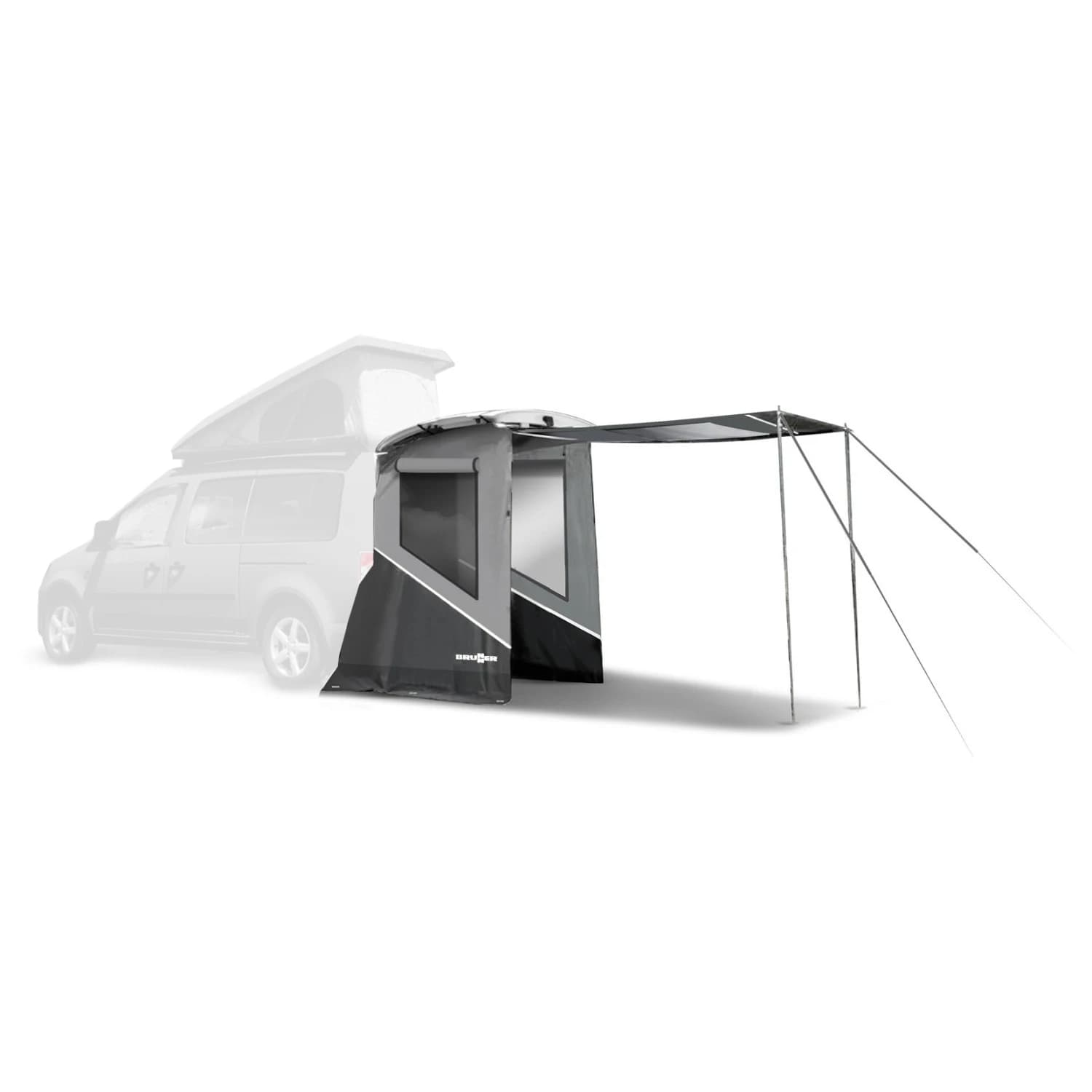 Самостоятелна тента за кемпер Brunner Pilote Caddy 5 Motorhome awning - Grey