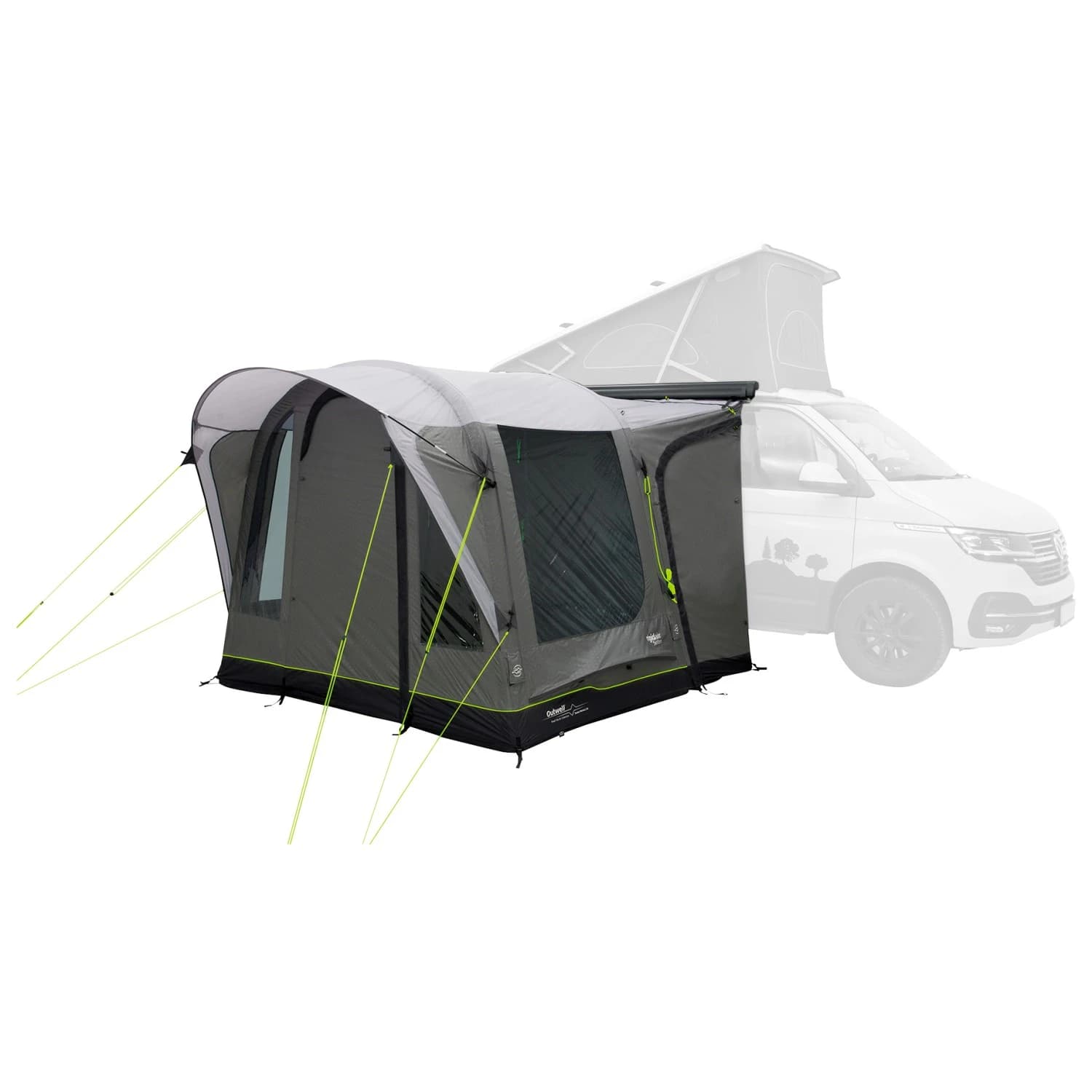 Самостоятелна тента за кемпер Outwell Santa Monica Air Motorhome awning - Grey