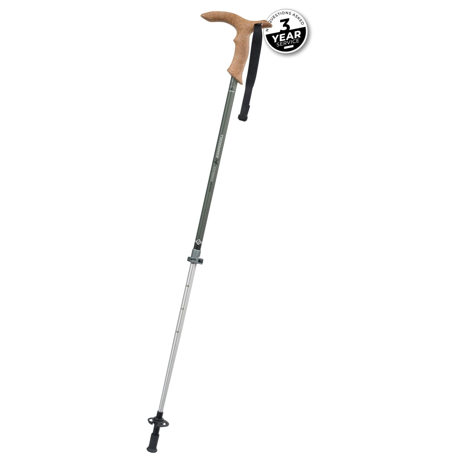 Туристически щеки Komperdell Walker Powerlock Walking stick - Dark Green