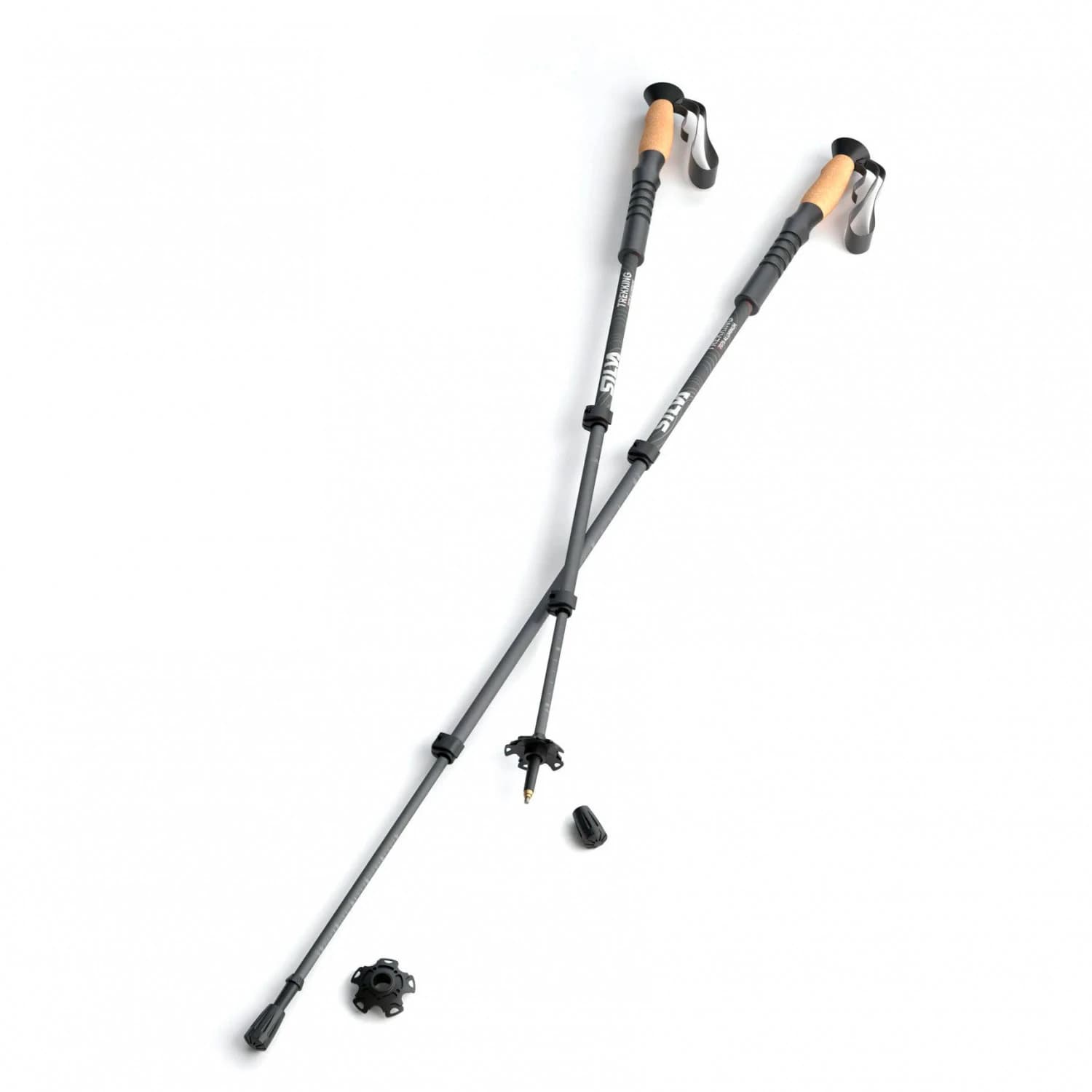 Туристически щеки Silva Trekking Poles Aluminum Cork Walking poles - Anthracite