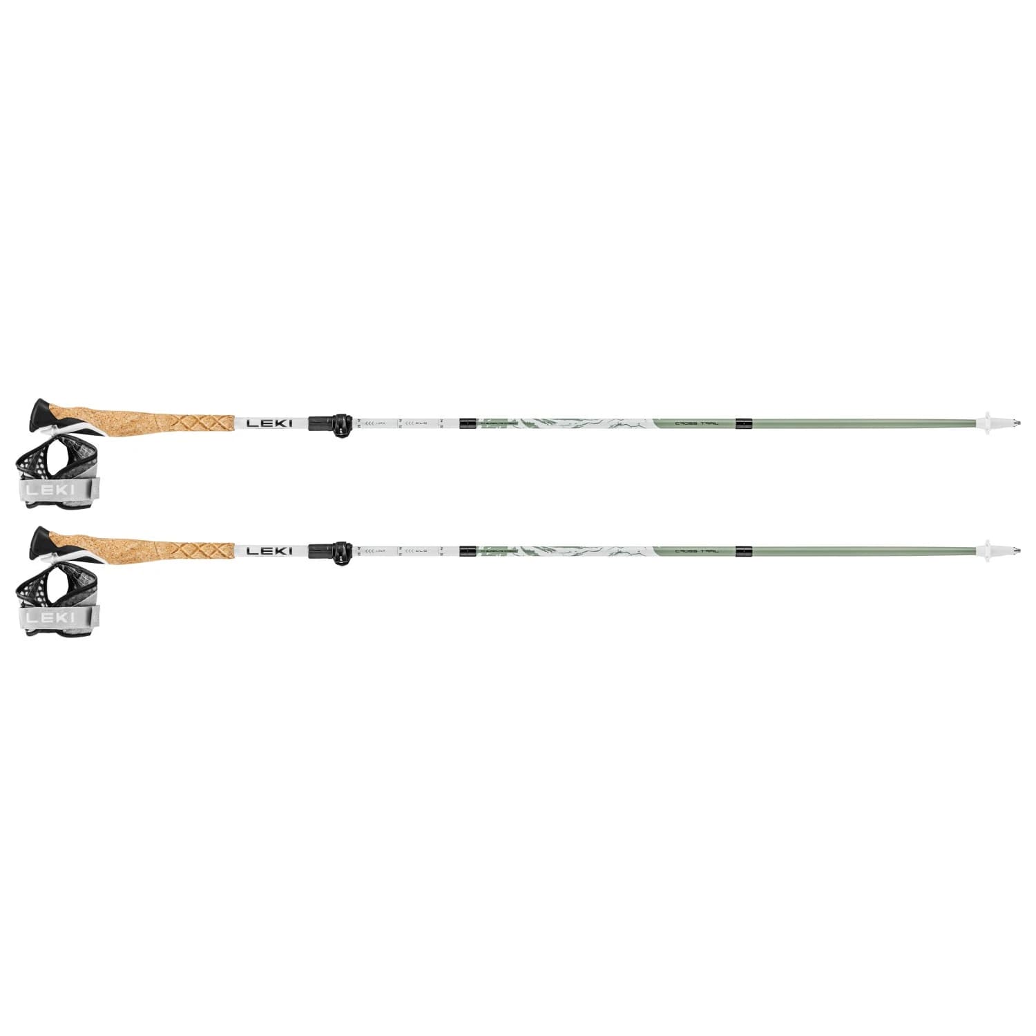 Щеки за бягане Leki Cross Trail FX Superlite Running poles - White / Envy / Black