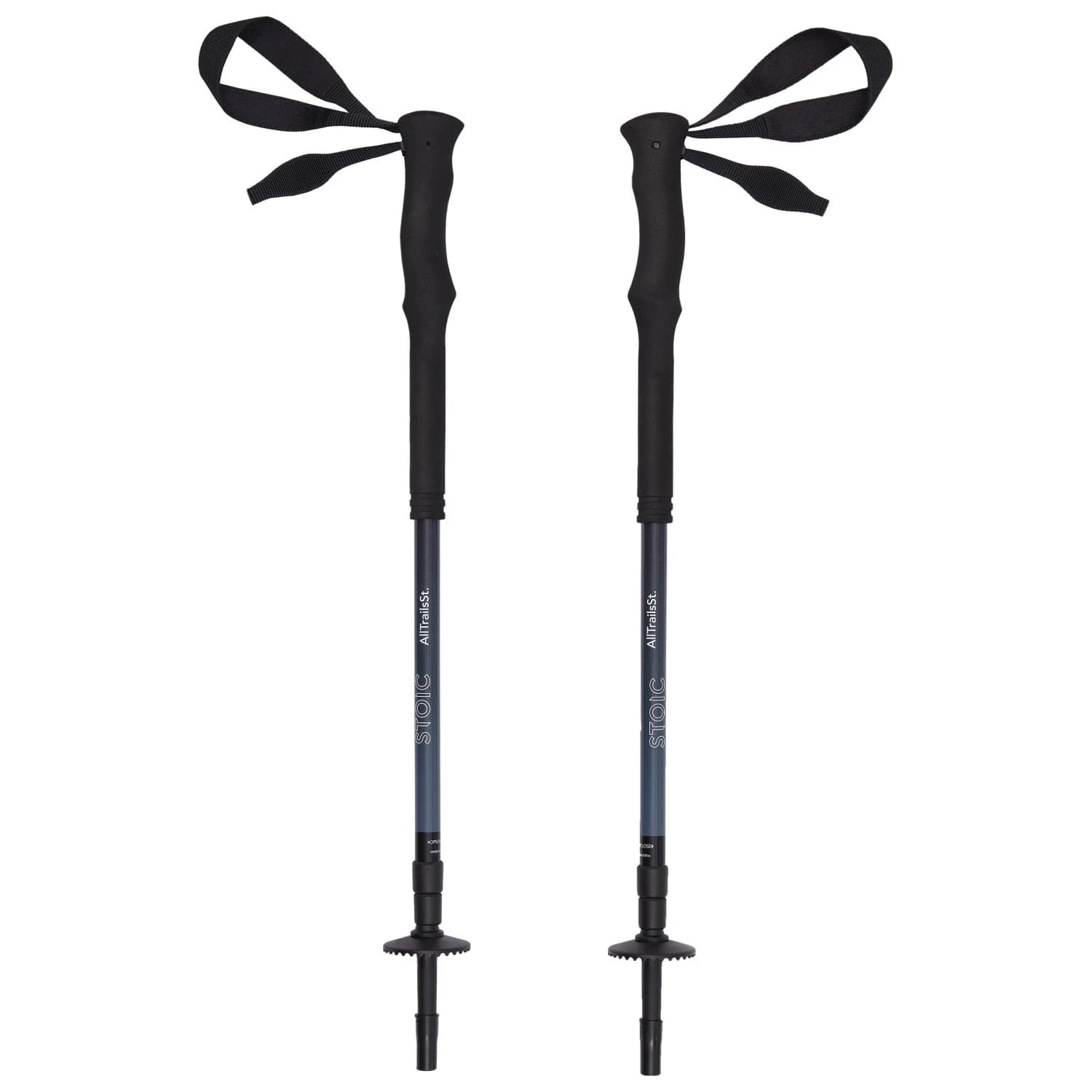 Туристически щеки Stoic AllTrailSt. Walking poles - Black / Slate Grey / Full Foam Contour
