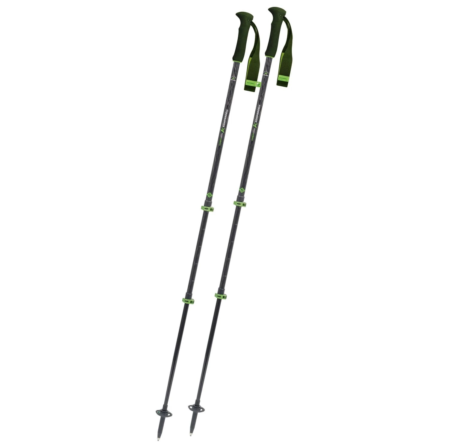 Туристически щеки Komperdell Carbon Evo Zero Walking poles - Green