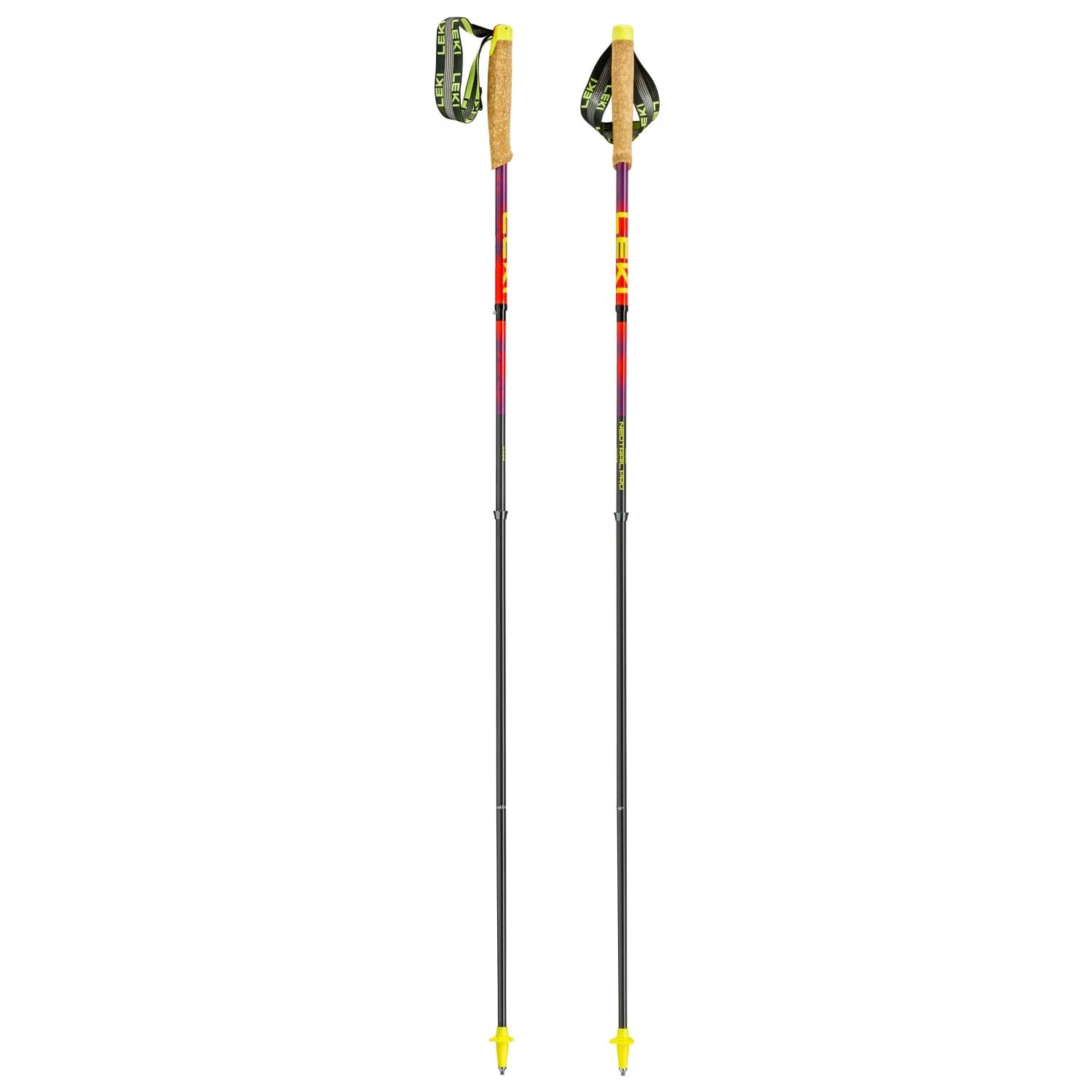 Щеки за бягане Leki Neotrail Pro FX.One SL Running poles - Bright Red / Violet / Neonyellow