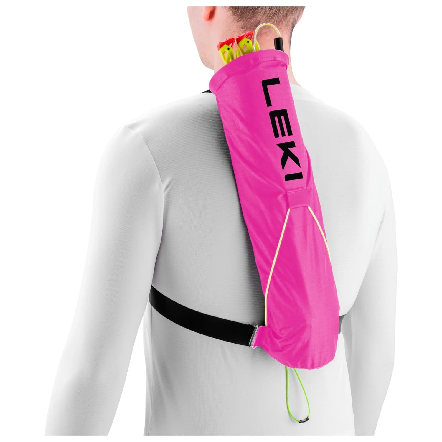 Аксесоар за щеки Leki Trail Running Quiver Running backpack - Neonpink / Black