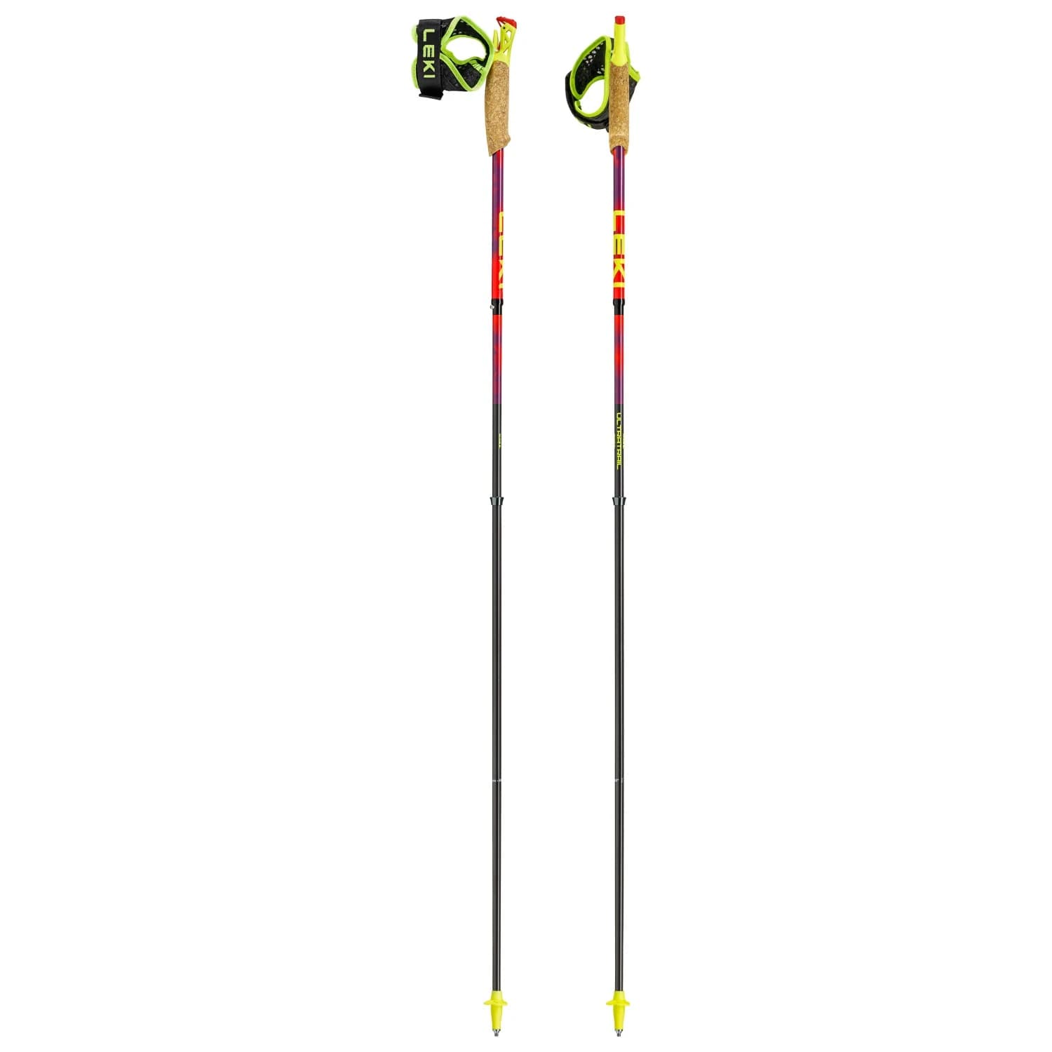 Щеки за бягане Leki Ultratrail FX.One SL Running poles - Bright Red / Violet / Neonyellow