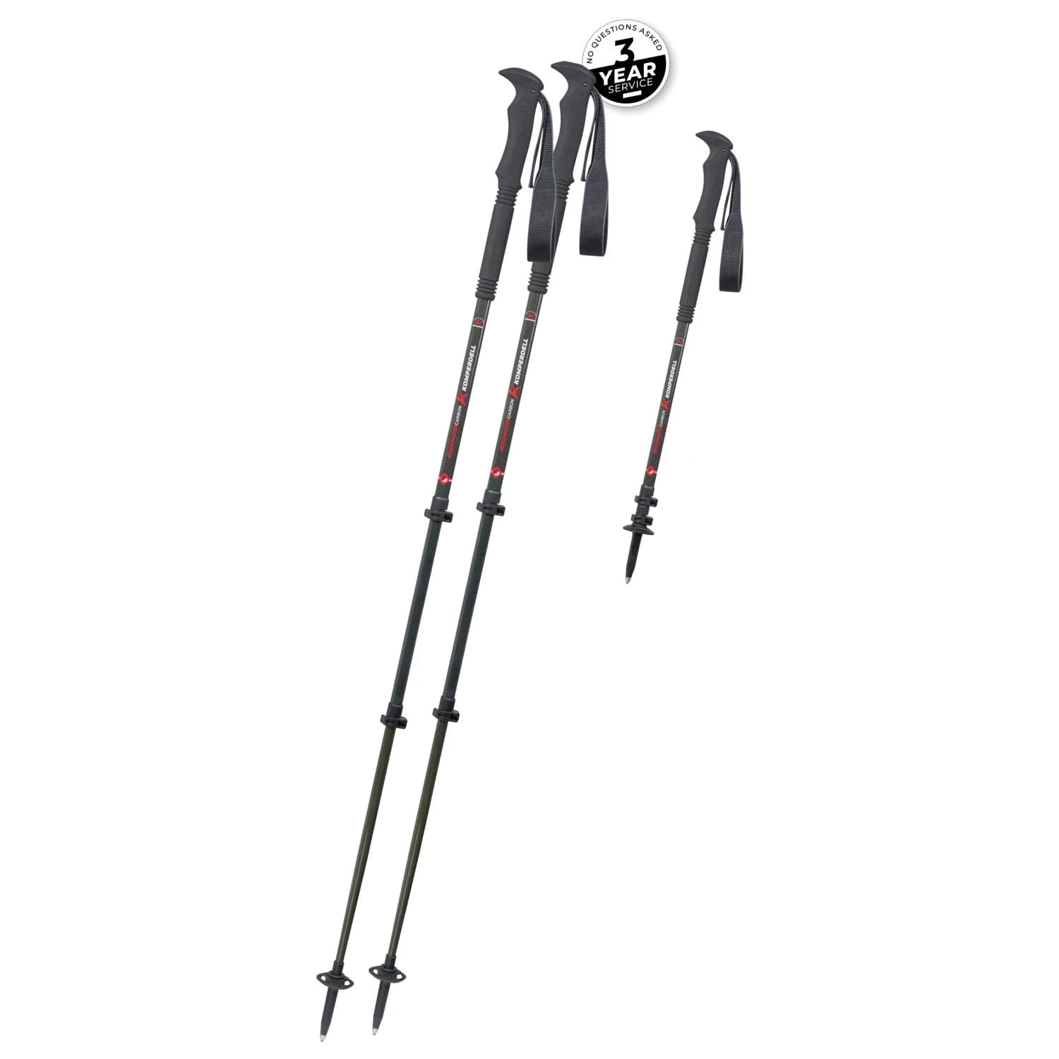 Туристически щеки Komperdell Ridgemaster Carbon Contour Walking poles - Forrest Green
