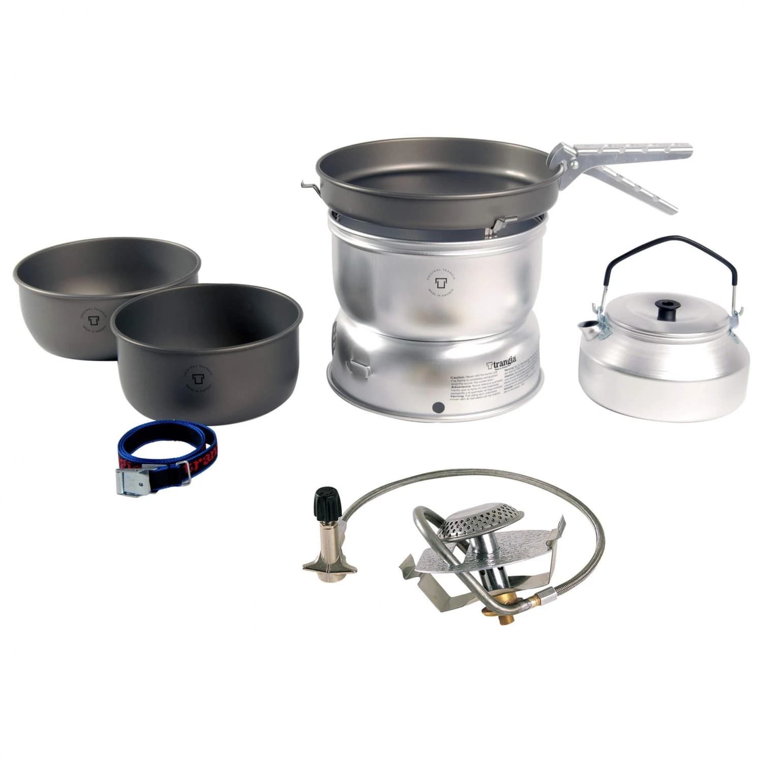 Газов котлон Trangia 25-8 Sturmkocher mit Primus Gasbrenner Gas stove - Silver / Black
