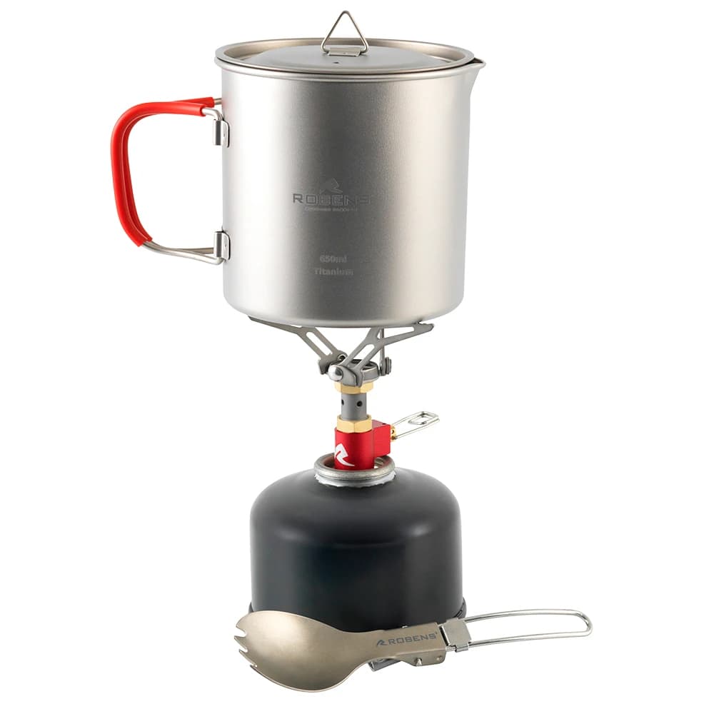 Газов котлон Robens Fire Wisp Solo Kochset UL Gas stove - Silver