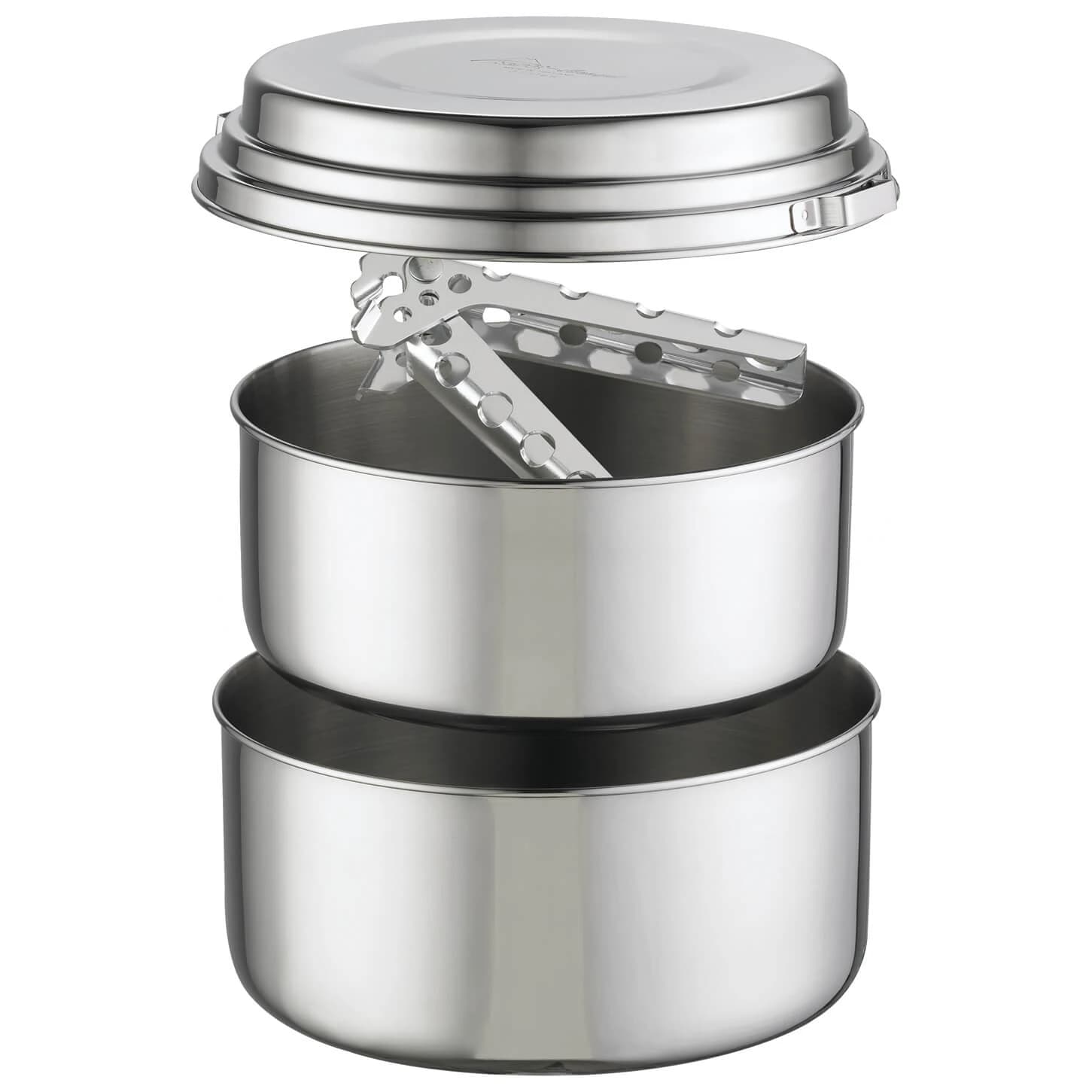 Комплект съд Msr Alpine 2 Pot Set Pot - Stainless Steel
