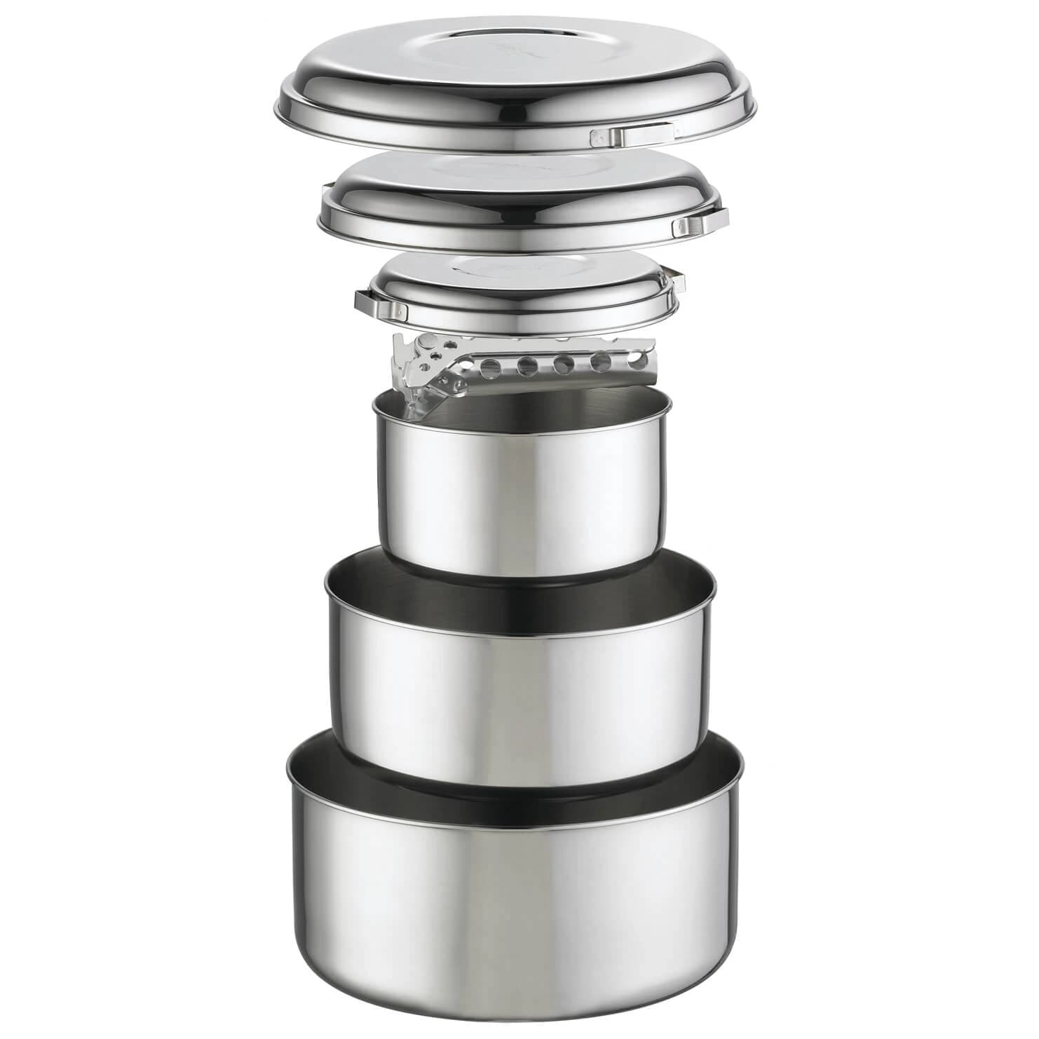 Комплект съд Msr Alpine 4 Pot Set Pot - Stainless Steel