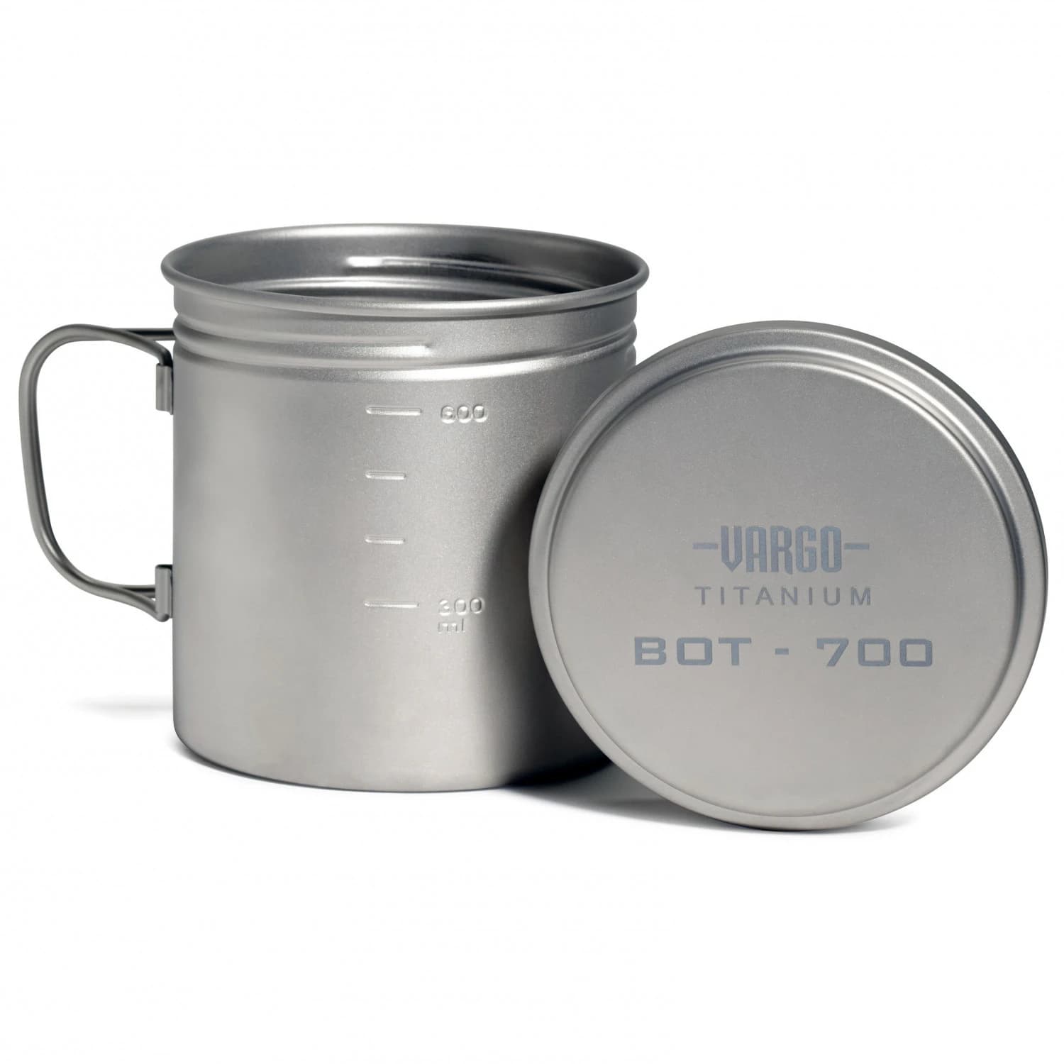 Тенджера Vargo Bot Bottle Pot Titan 0,7 Pot - Silber