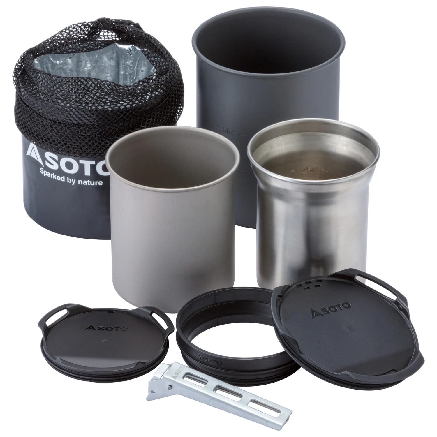 Комплект съд Soto Thermostack + Cook Set Combo Pot - Silver