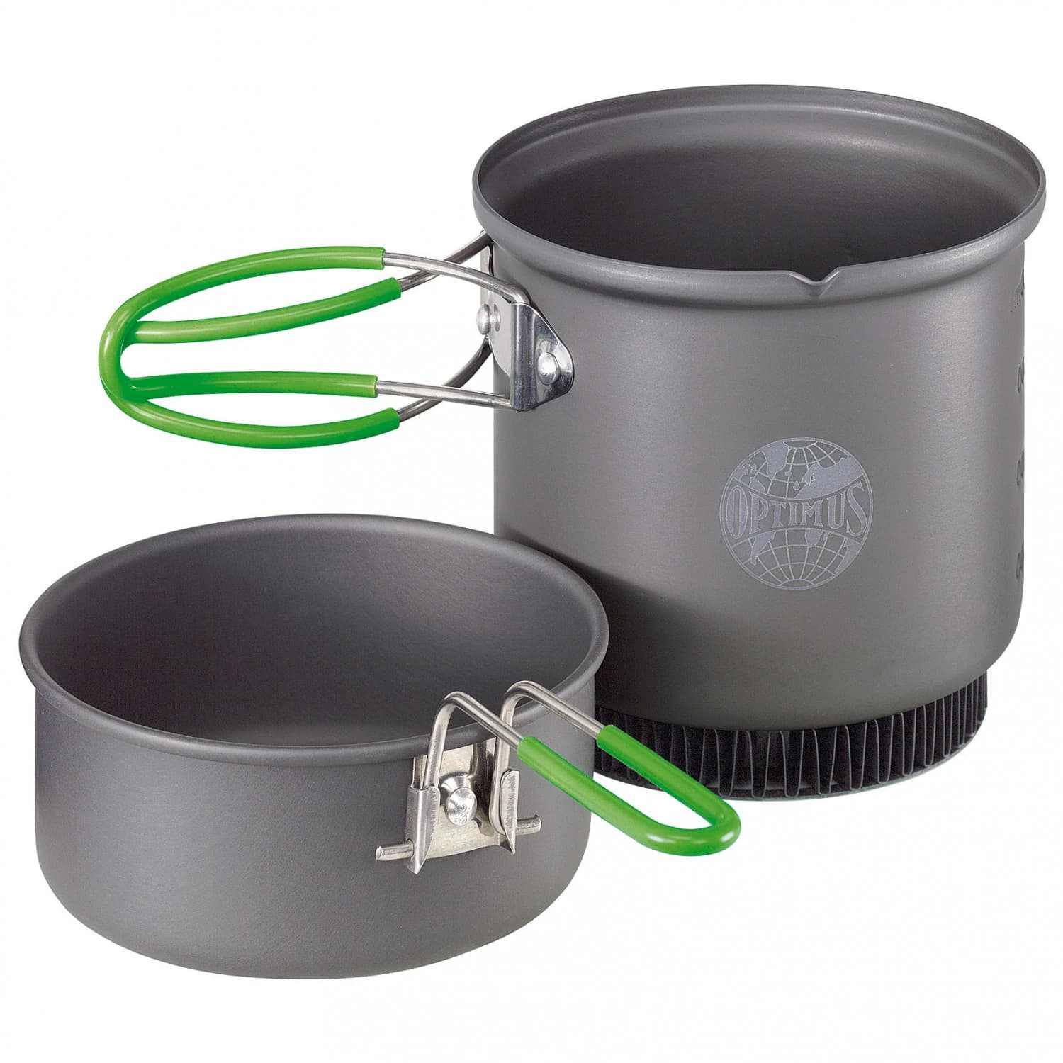 Комплект съд Optimus Terra Weekend HE Kochset 0,95 Pot - Dark Grey / Green