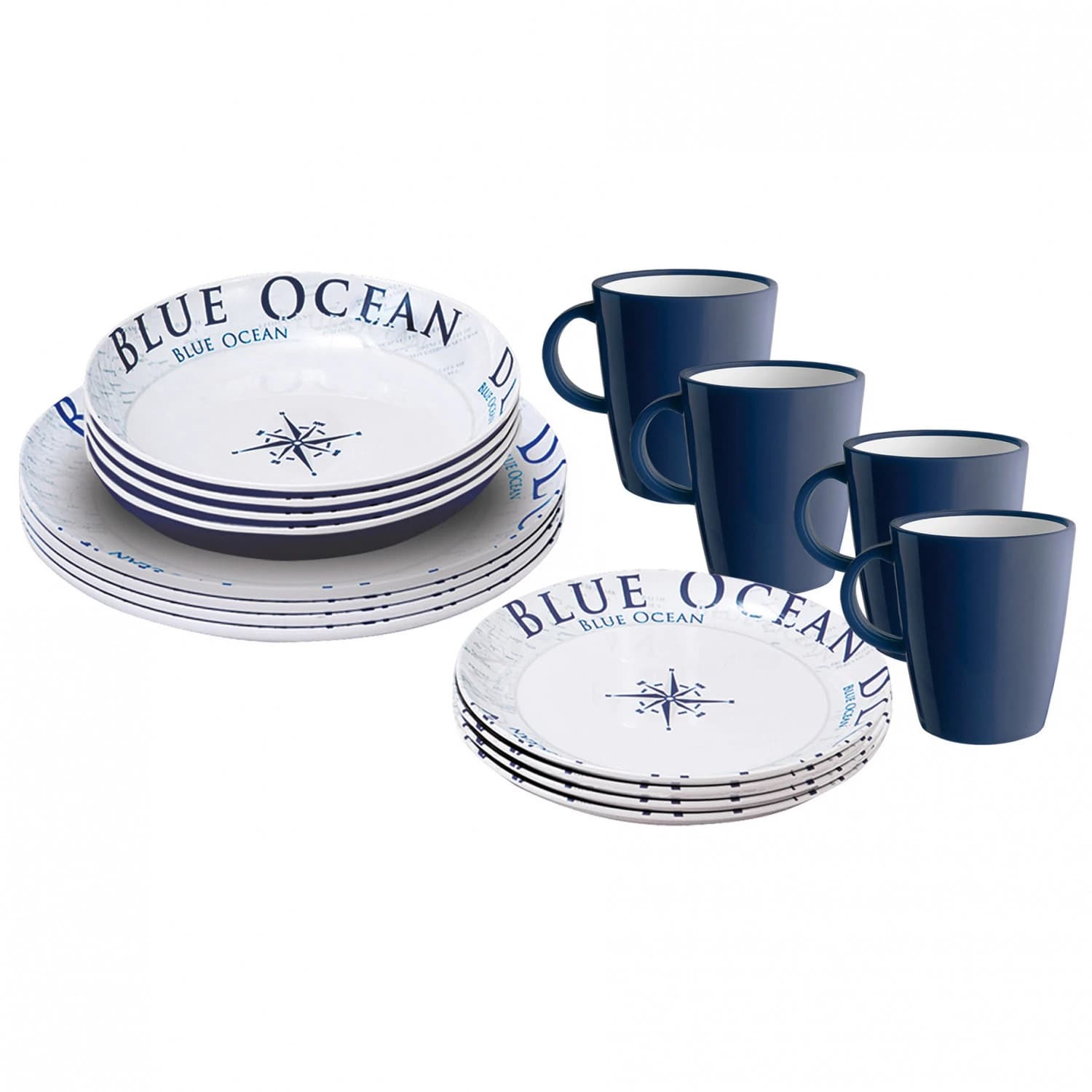 Комплект съдове Brunner Lunch Box Set of dishes - Blue Ocean