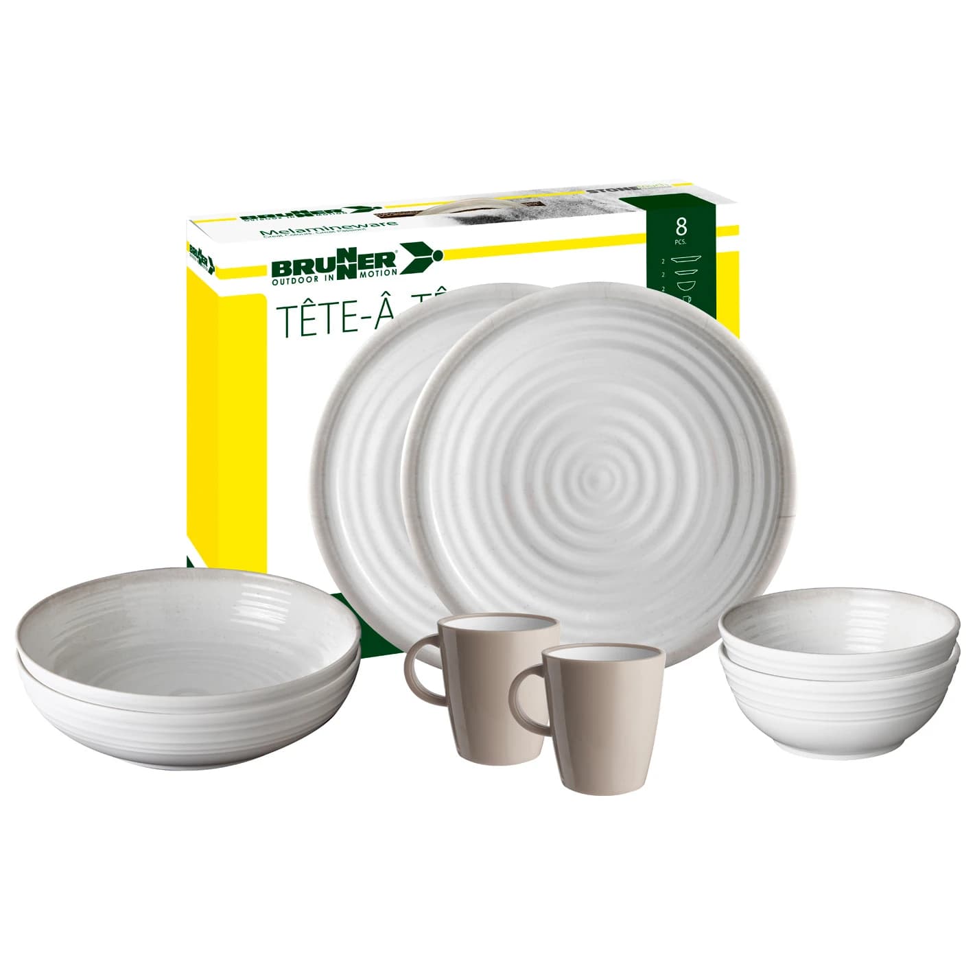Комплект съдове Brunner Set Tête-À-Tête Set of dishes - Savana Grey