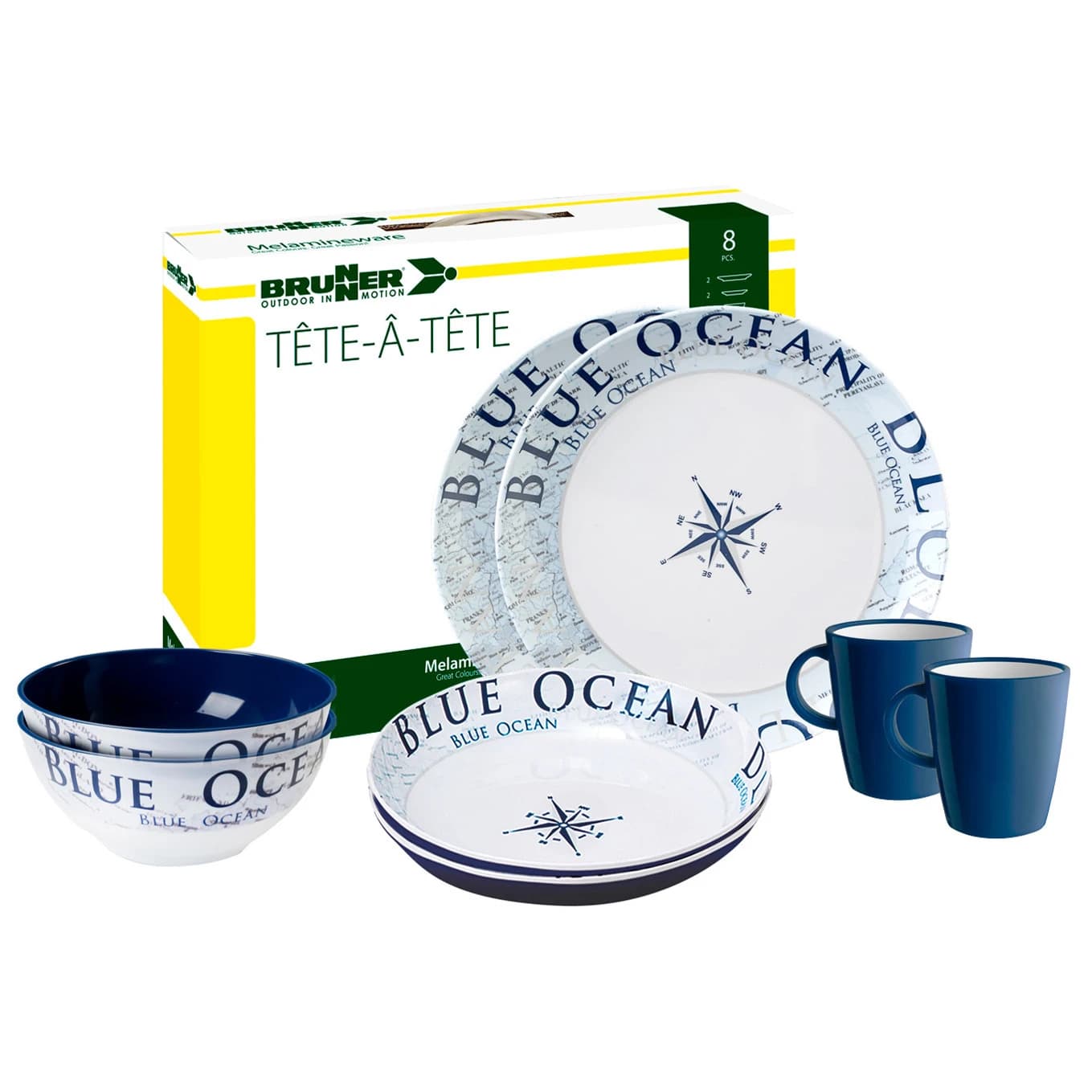 Комплект съдове Brunner Set Tête-À-Tête Set of dishes - Blue Ocean