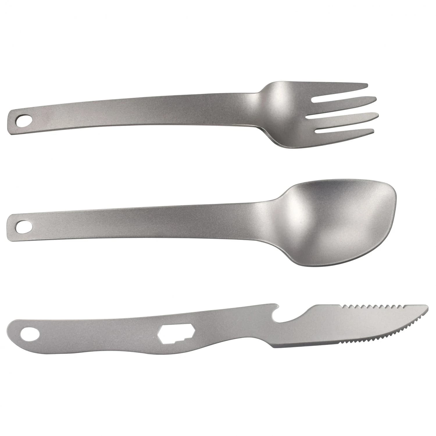 Комплект прибори Origin outdoors Besteckset Titan Recent Cutlery set - Titan
