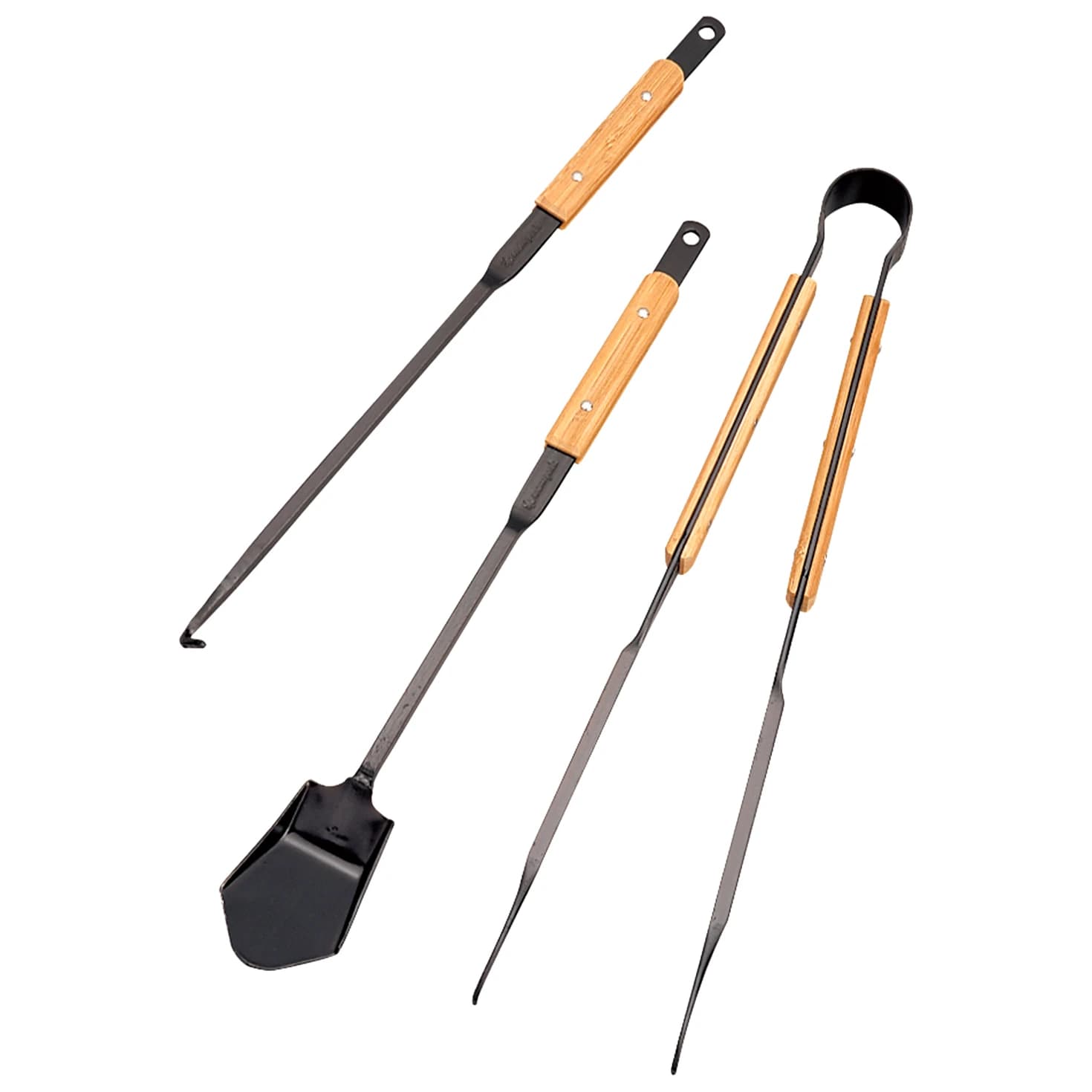 Аксесоар за готвене Snow peak Fire Tool Set Pro Tool kit - Black / Wood