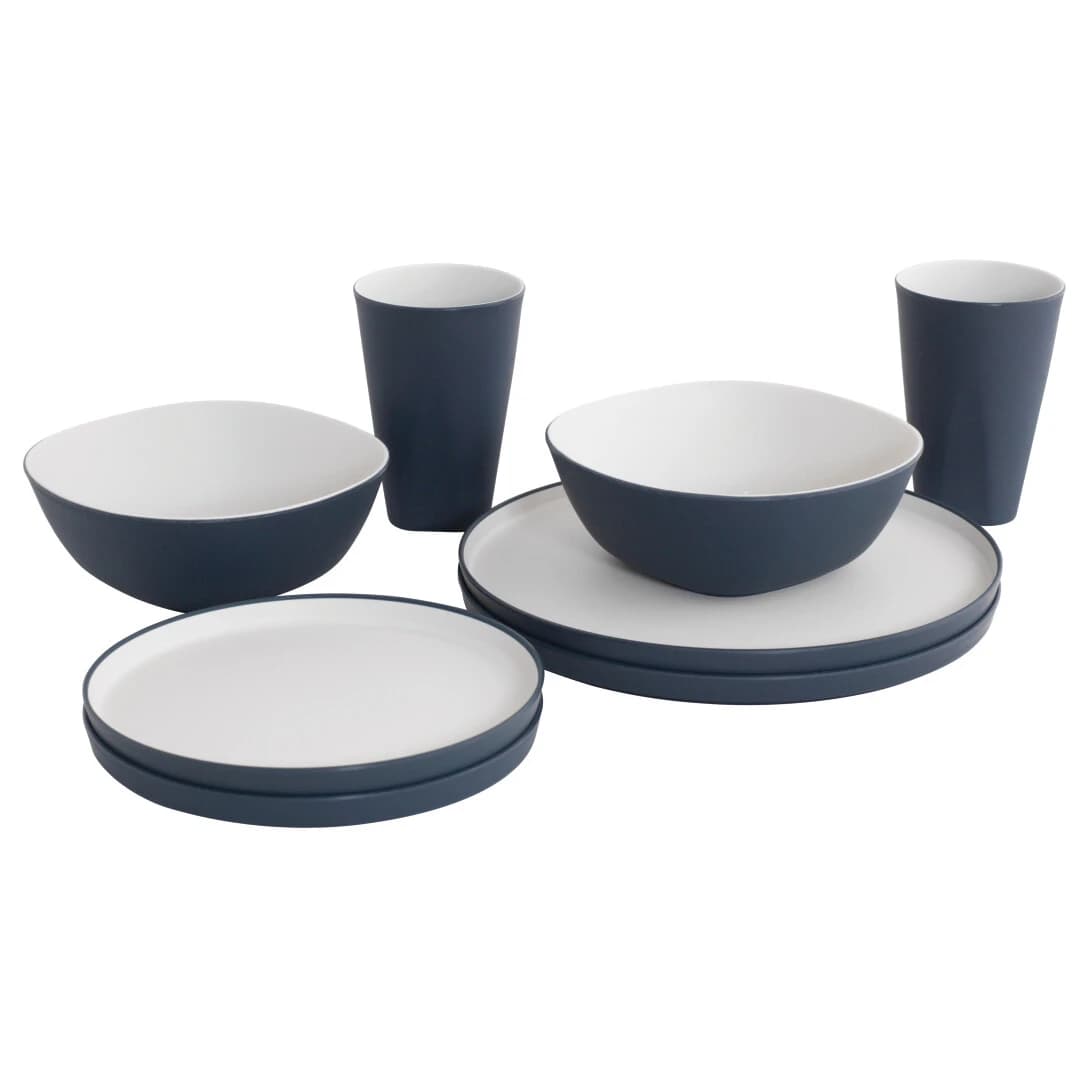 Комплект съдове Outwell Gala Geschirrr-Set 2 Personen Set of dishes - Blue / Grey