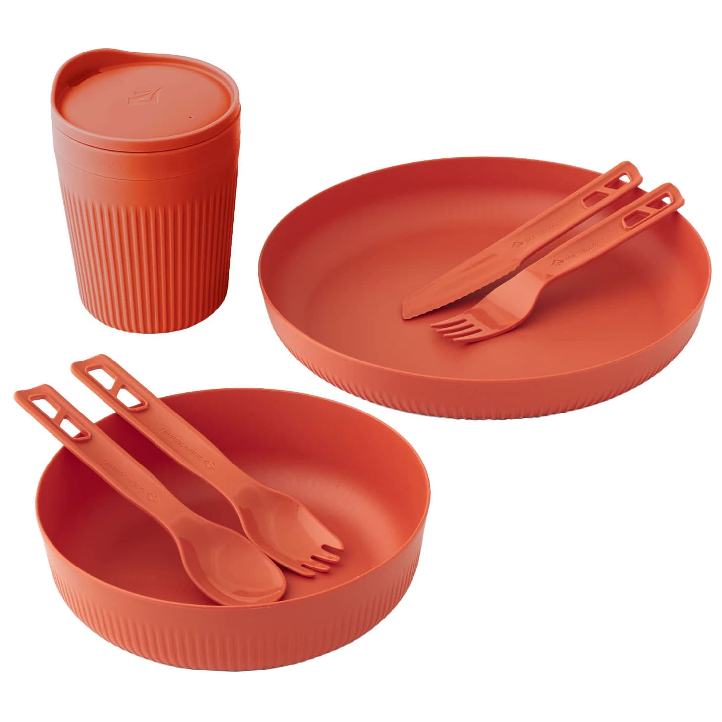 Комплект съдове Sea to summit Passage Dinnerware Set 1 Person (7 Piece) Set of dishes - Spicy Orange