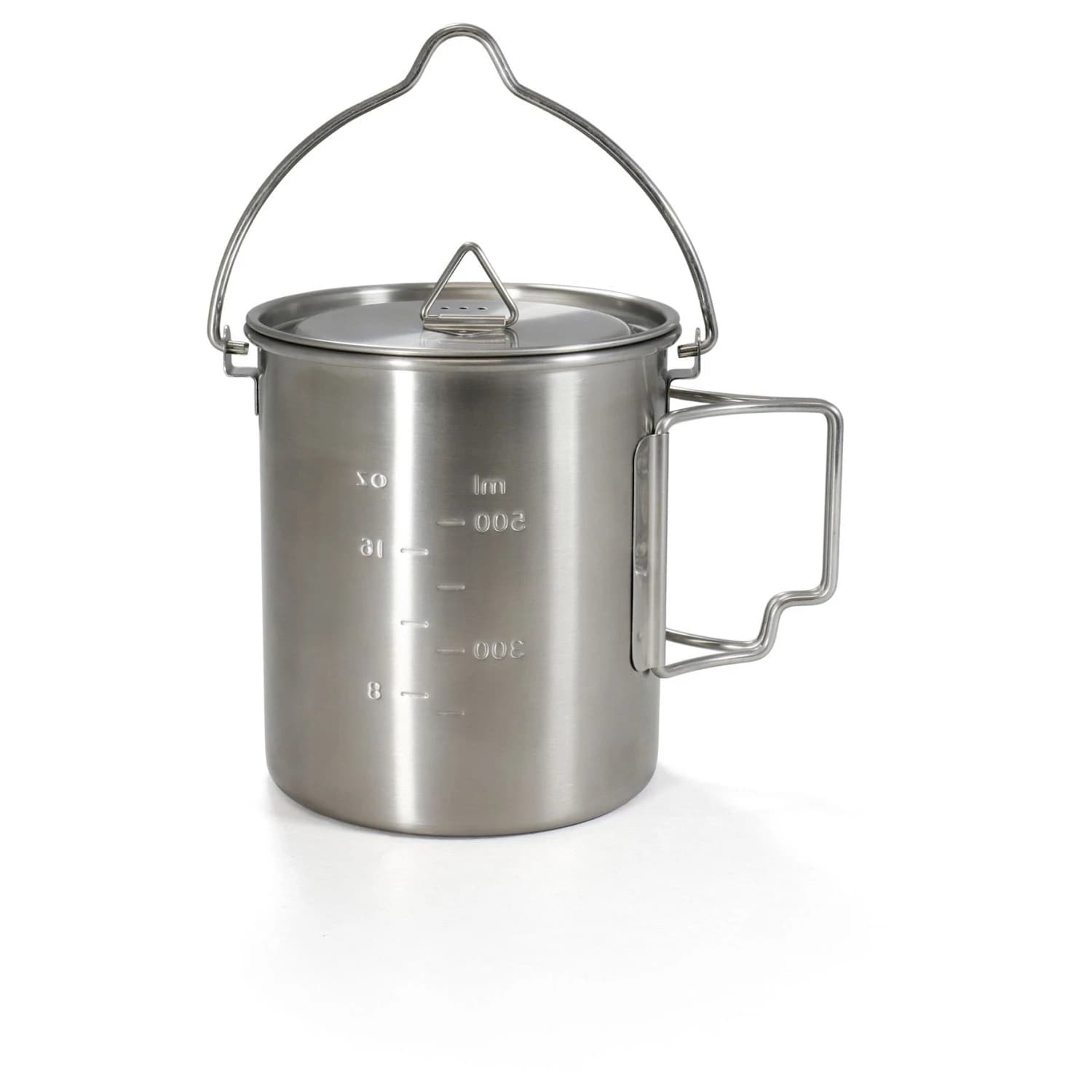 Тенджера Origin outdoors Camping Topf 2 in 1 Pot - Stainless Steel