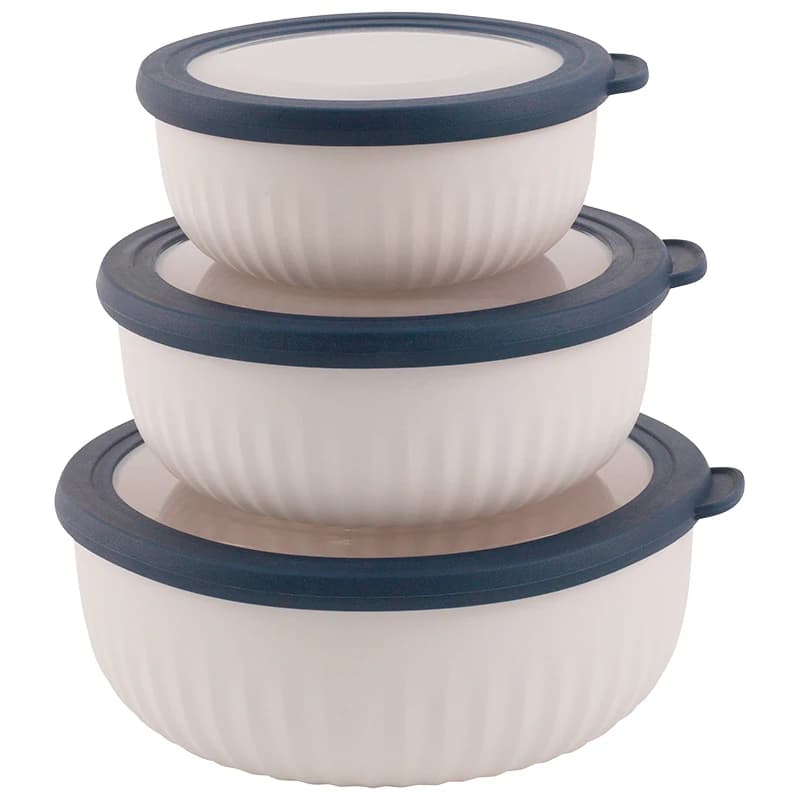 Комплект съдове Outwell Cookout Bowl Set With Lids Food storage - Blue & Grey